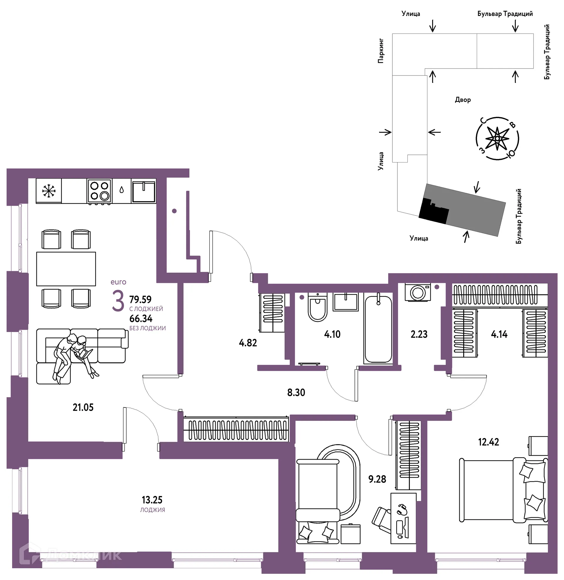 Фото квартиры в ЖК «Домашний»