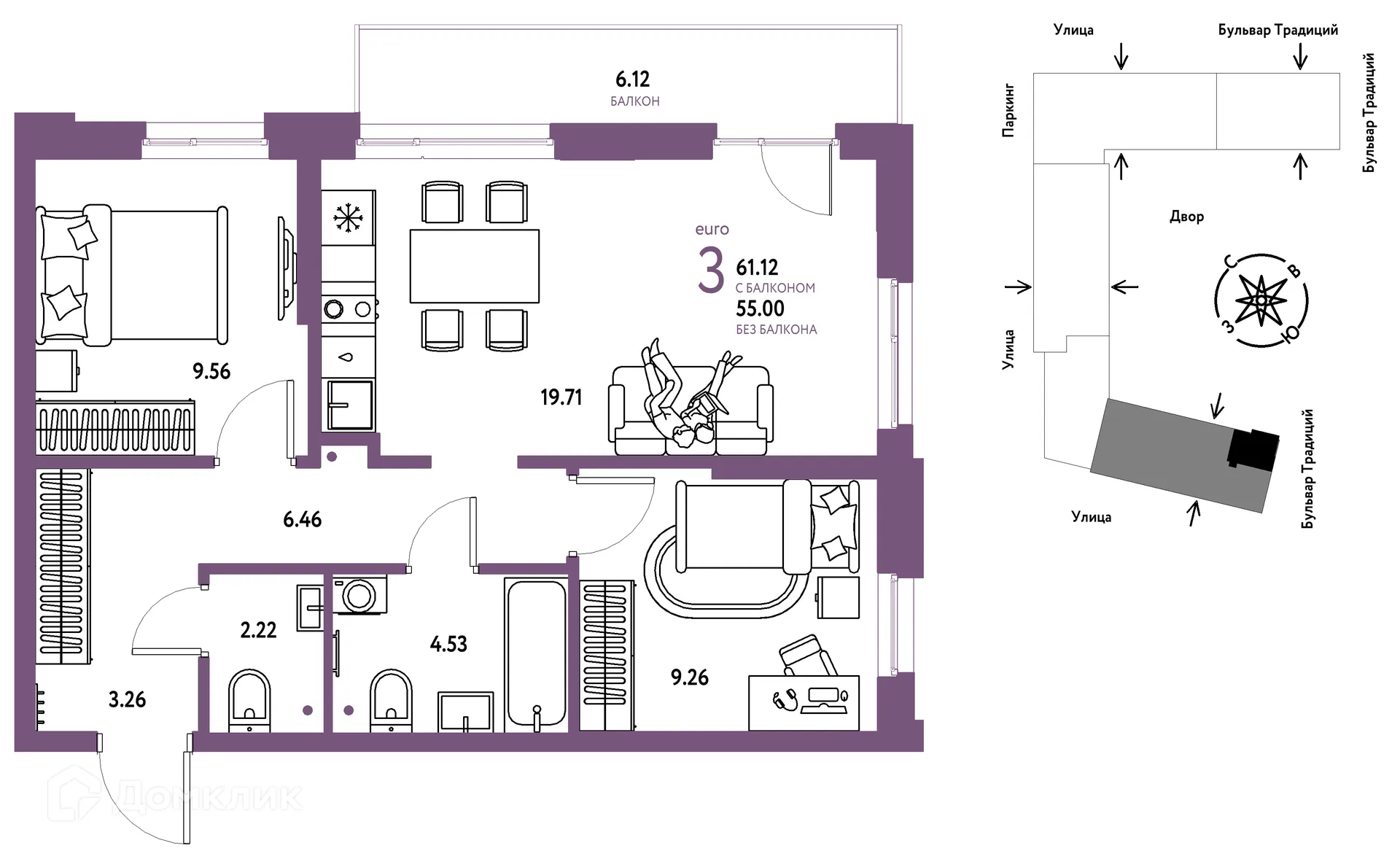 Фото квартиры в ЖК «Домашний»