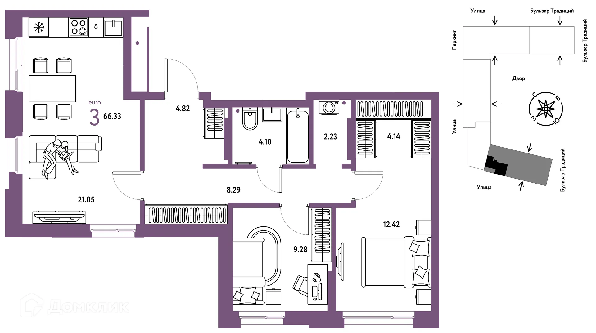 Фото квартиры в ЖК «Домашний»