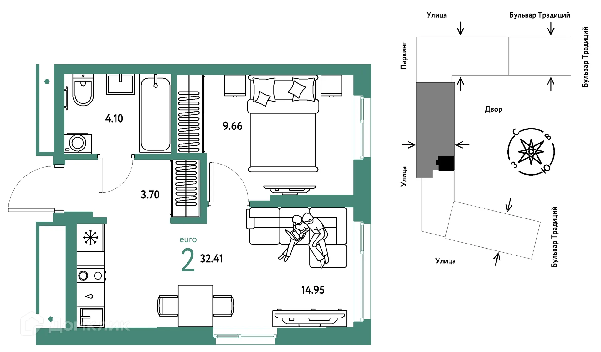 Фото квартиры в ЖК «Домашний»