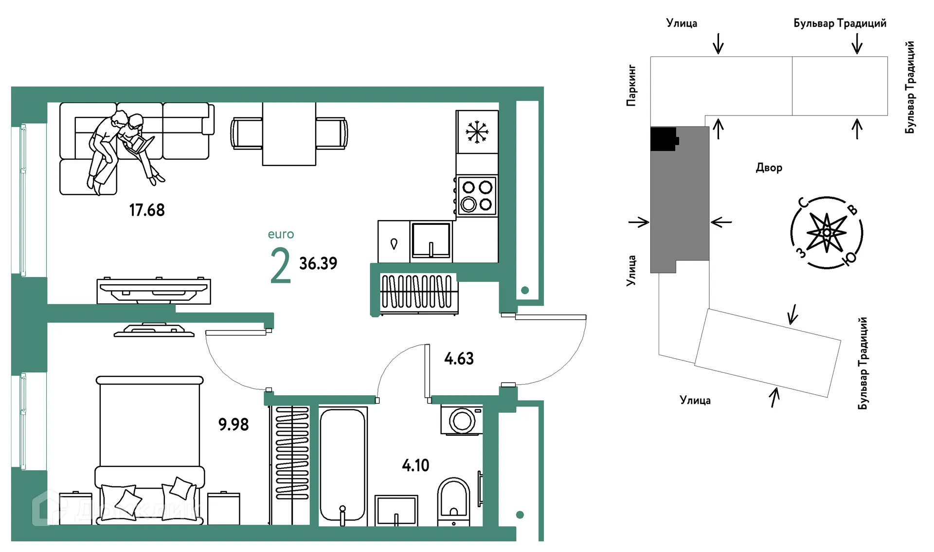 Фото квартиры в ЖК «Домашний»