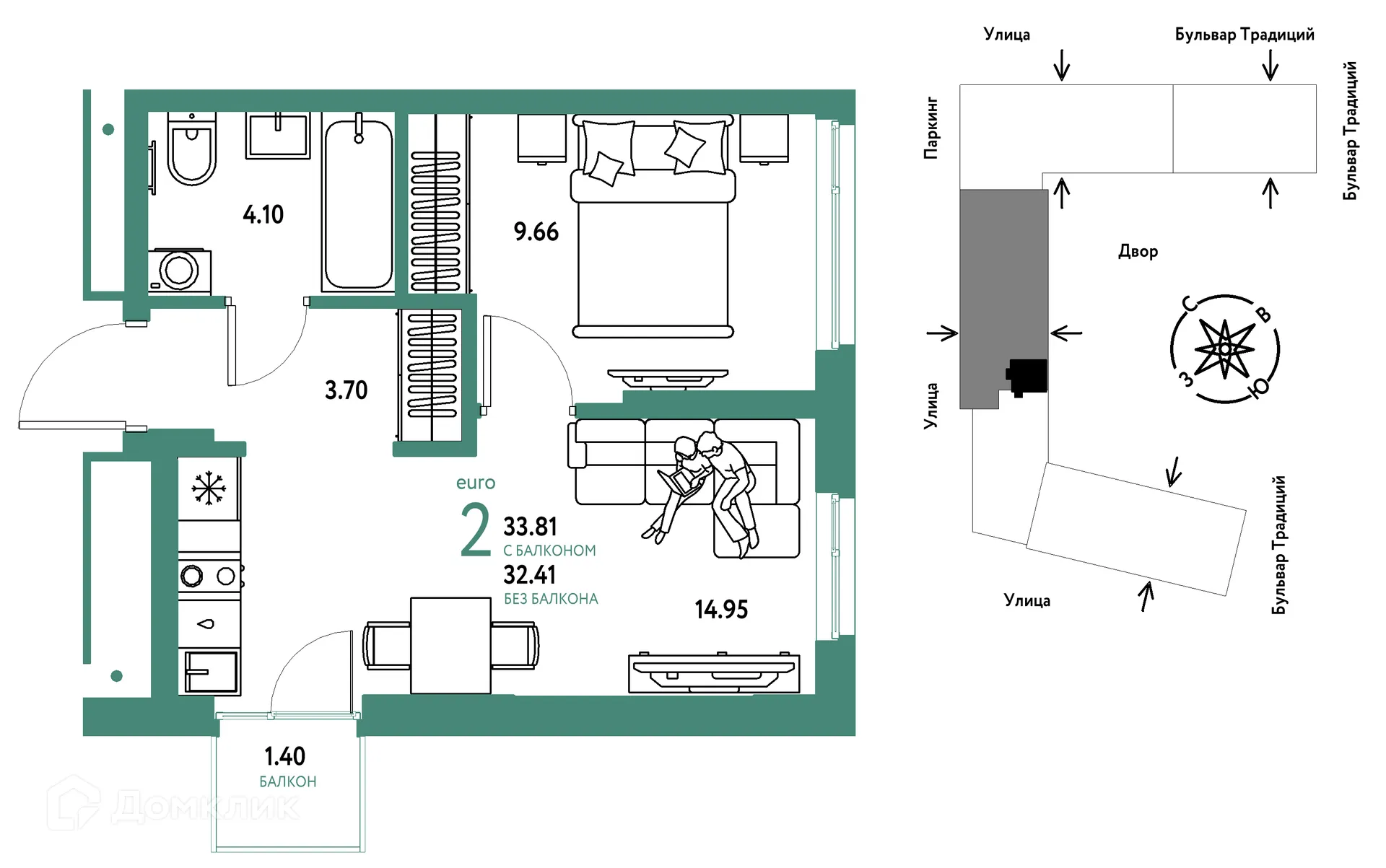 Фото квартиры в ЖК «Домашний»