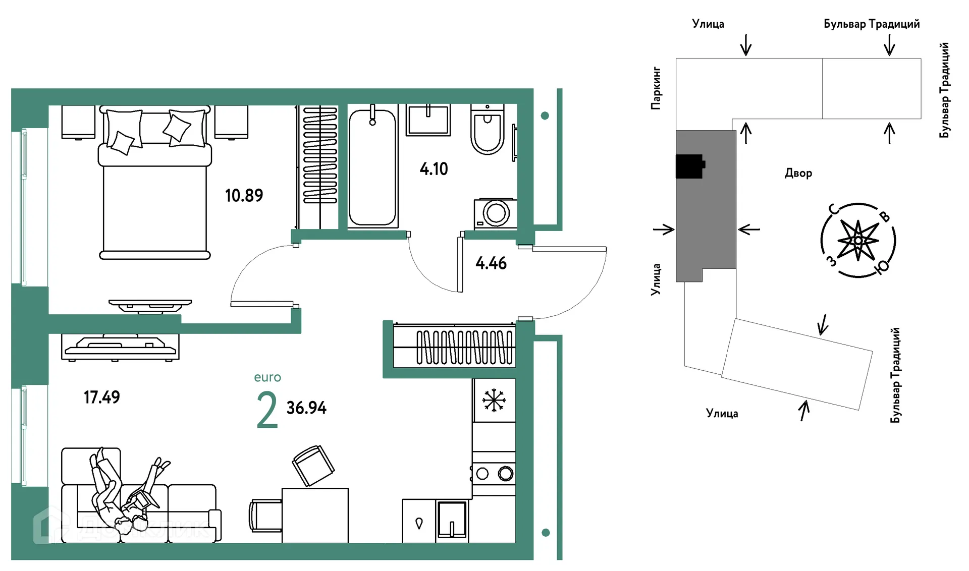Фото квартиры в ЖК «Домашний»