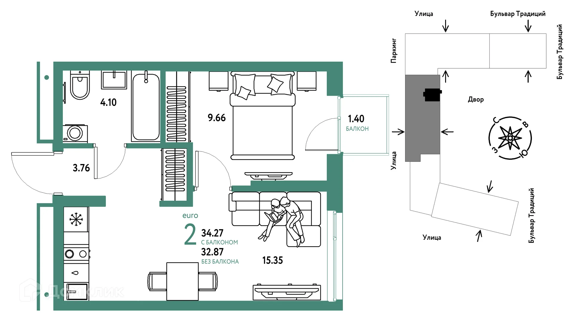 Фото квартиры в ЖК «Домашний»
