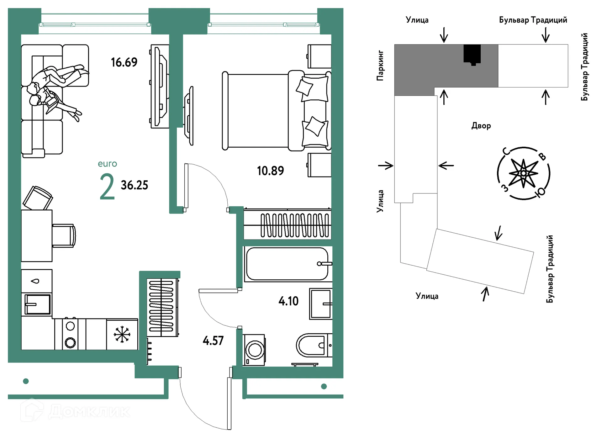 Фото квартиры в ЖК «Домашний»