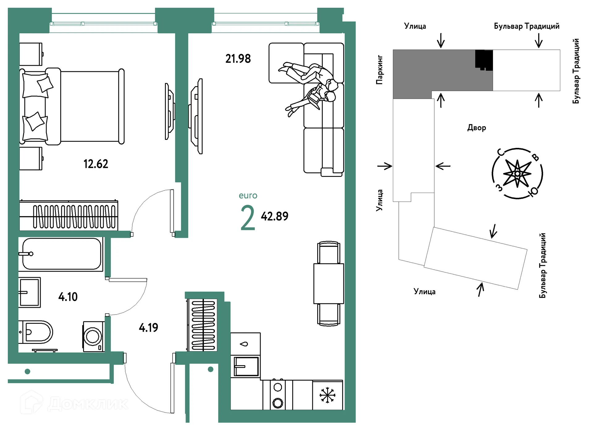 Фото квартиры в ЖК «Домашний»