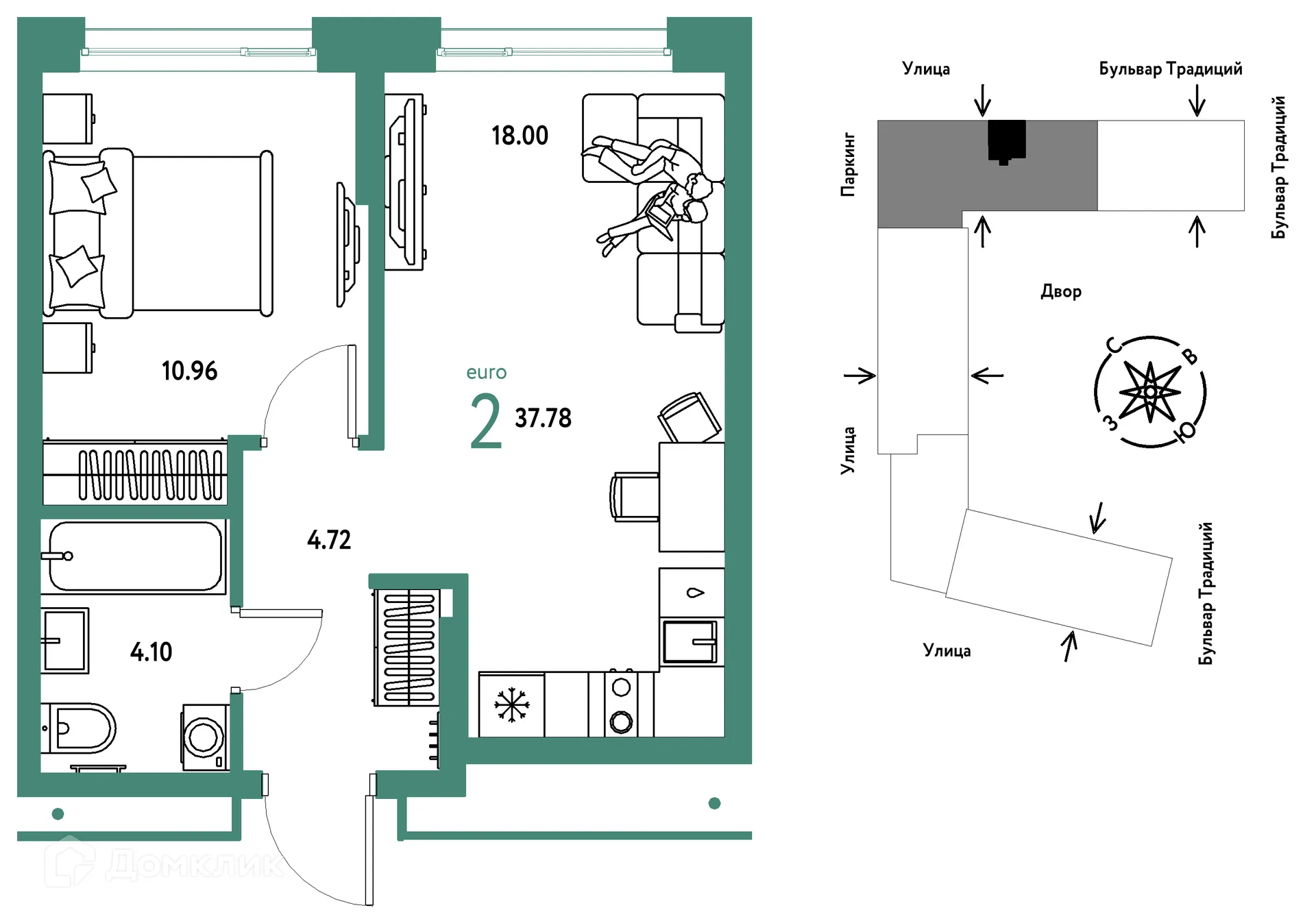Фото квартиры в ЖК «Домашний»