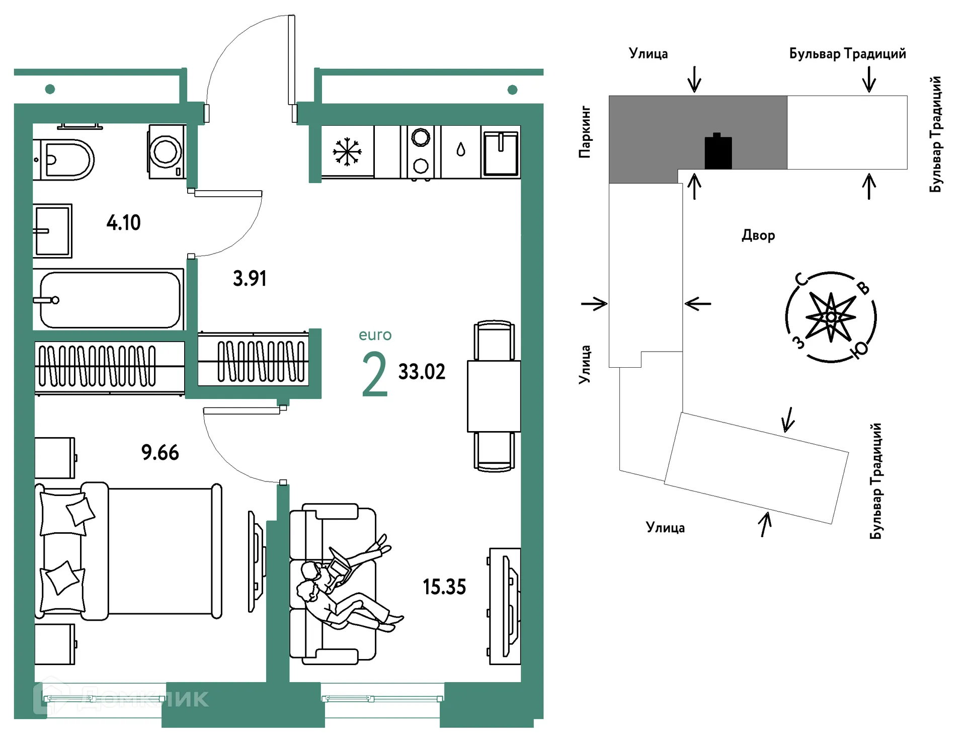 Фото квартиры в ЖК «Домашний»