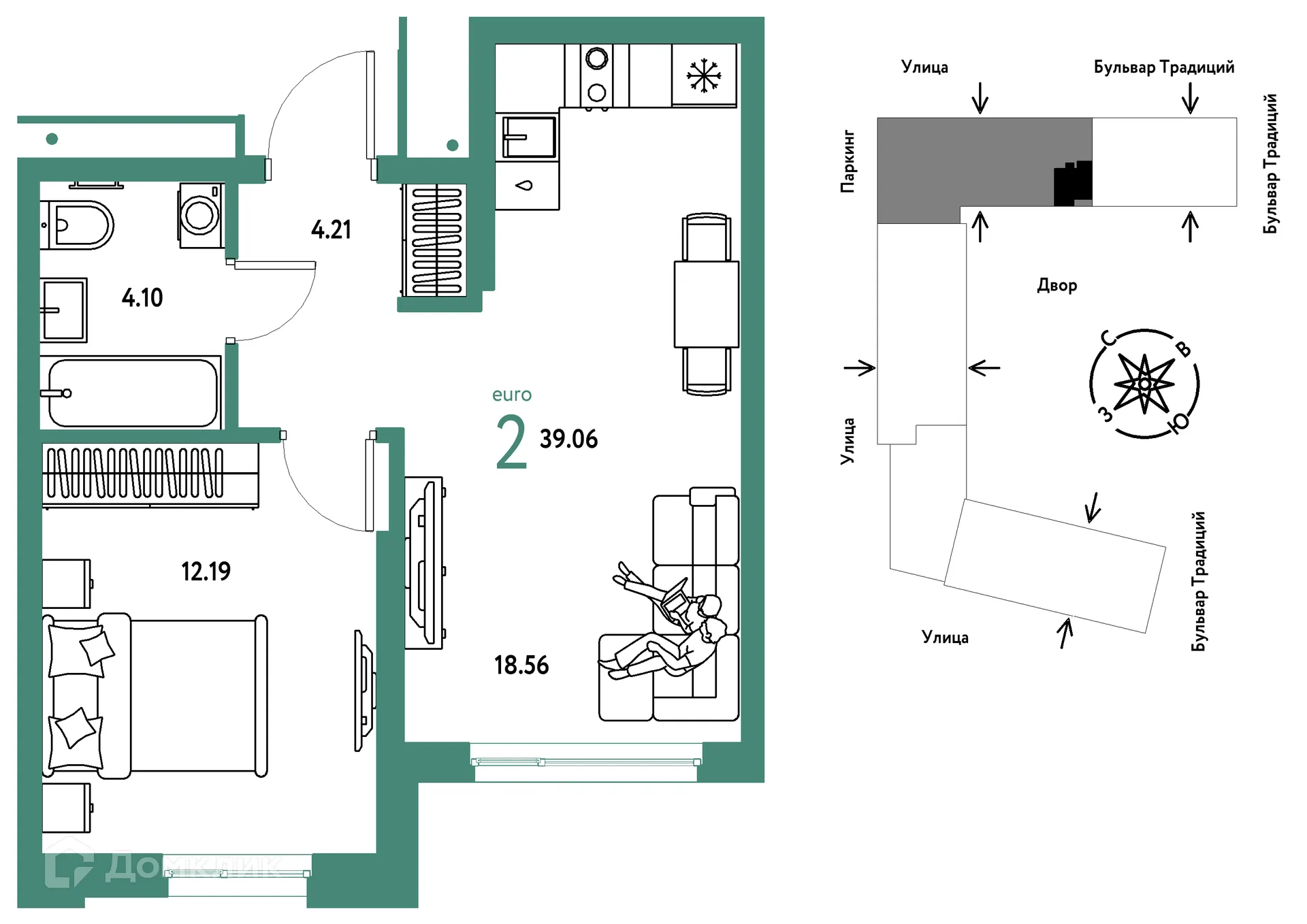 Фото квартиры в ЖК «Домашний»