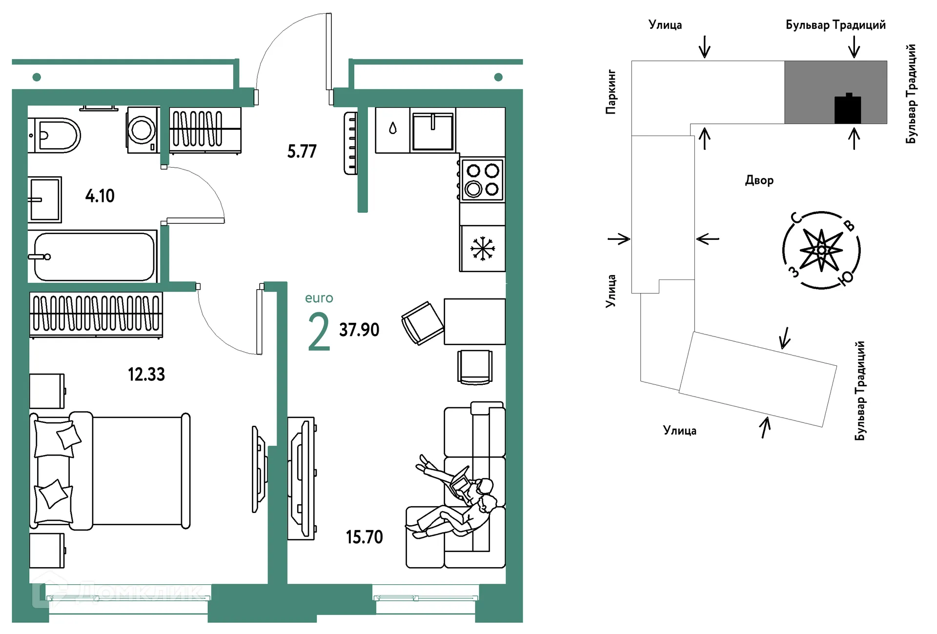 Фото квартиры в ЖК «Домашний»