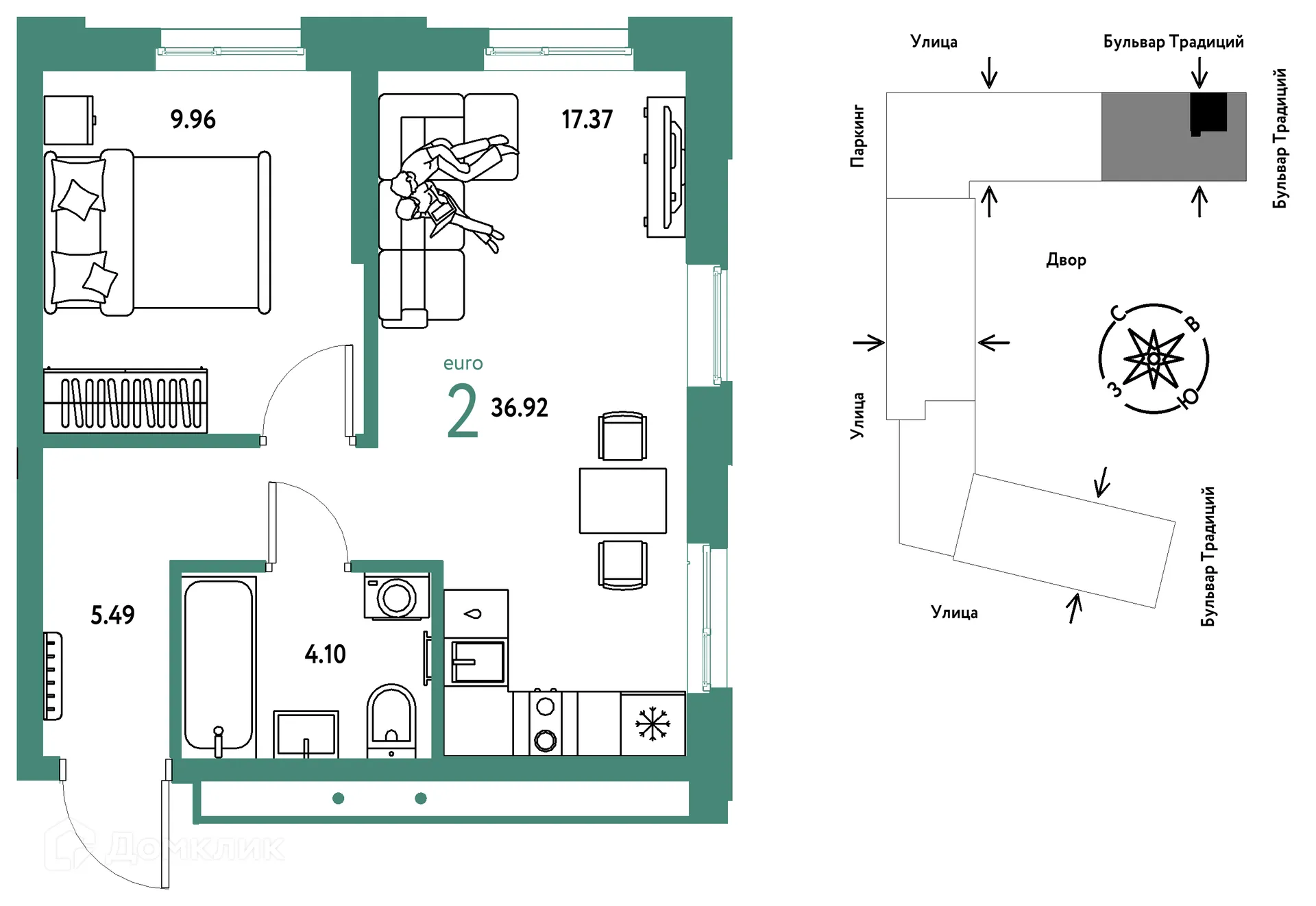 Фото квартиры в ЖК «Домашний»