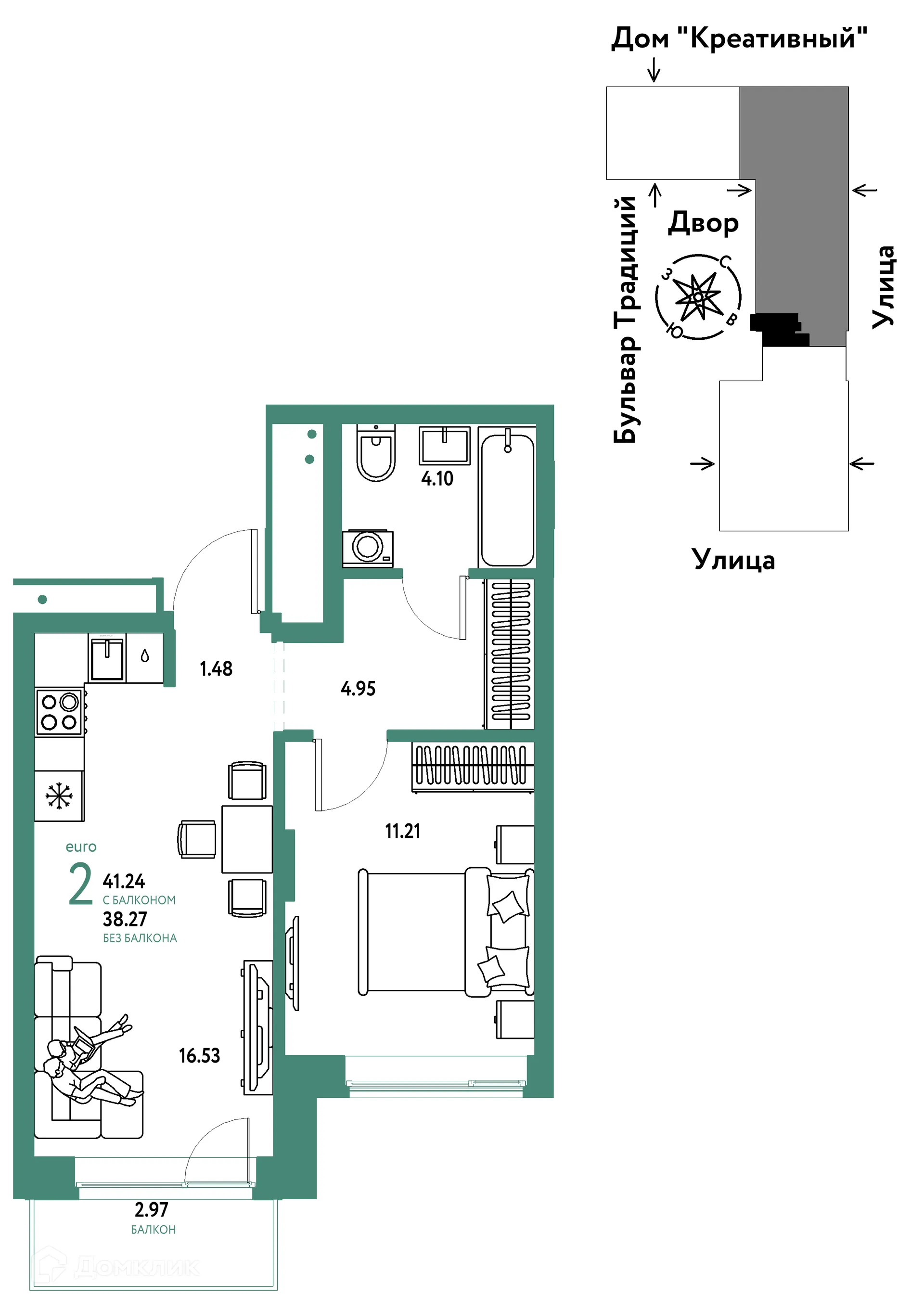 Фото квартиры в ЖК «Домашний»
