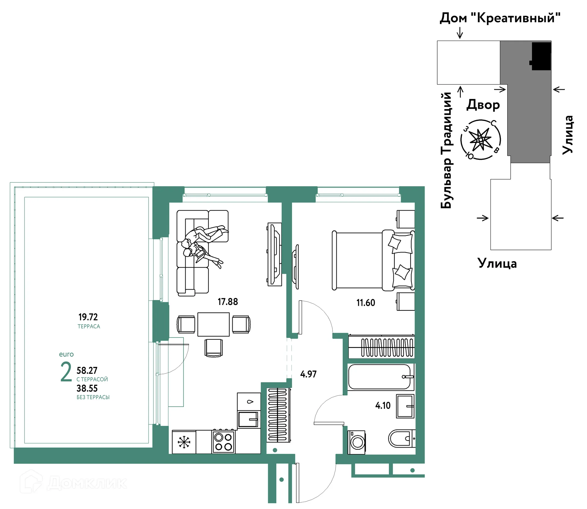 Фото квартиры в ЖК «Домашний»