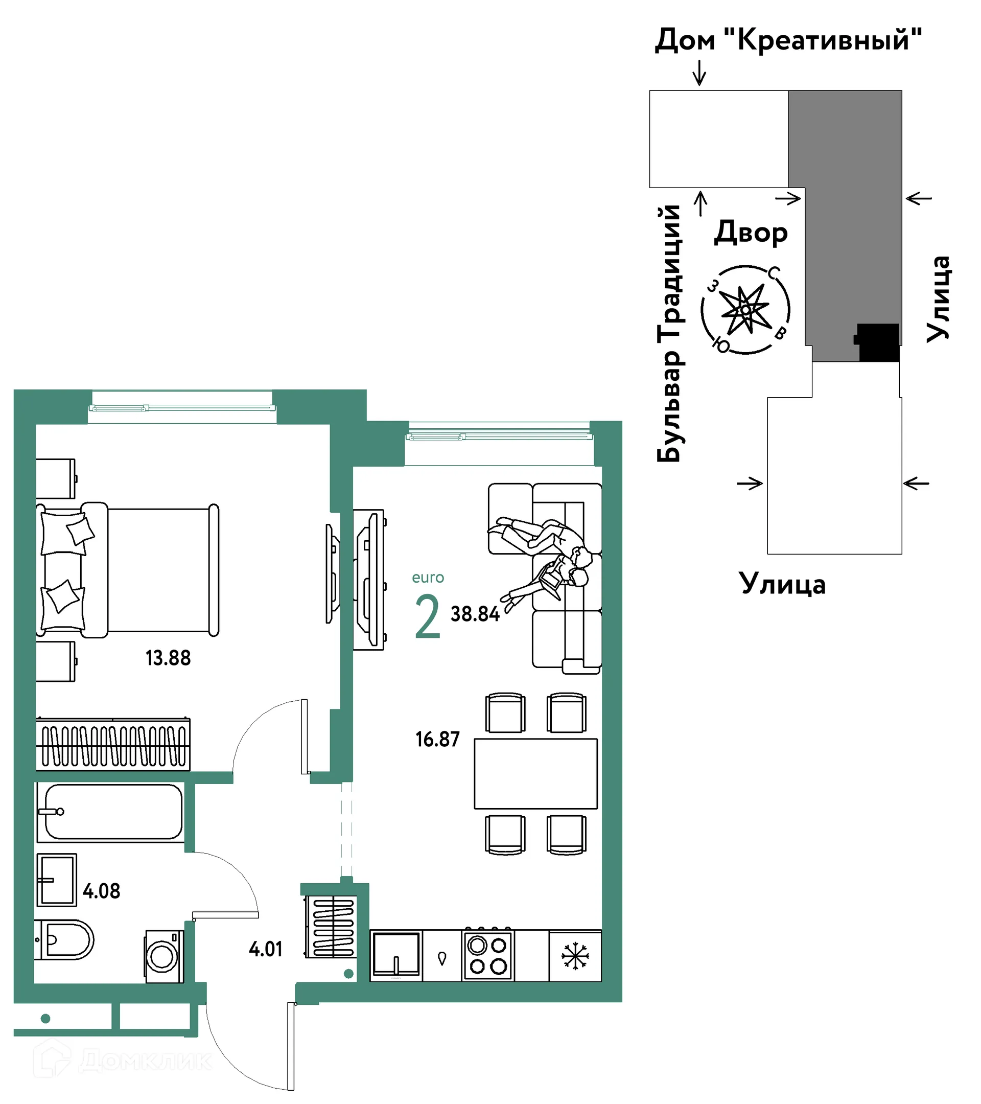 Фото квартиры в ЖК «Домашний»