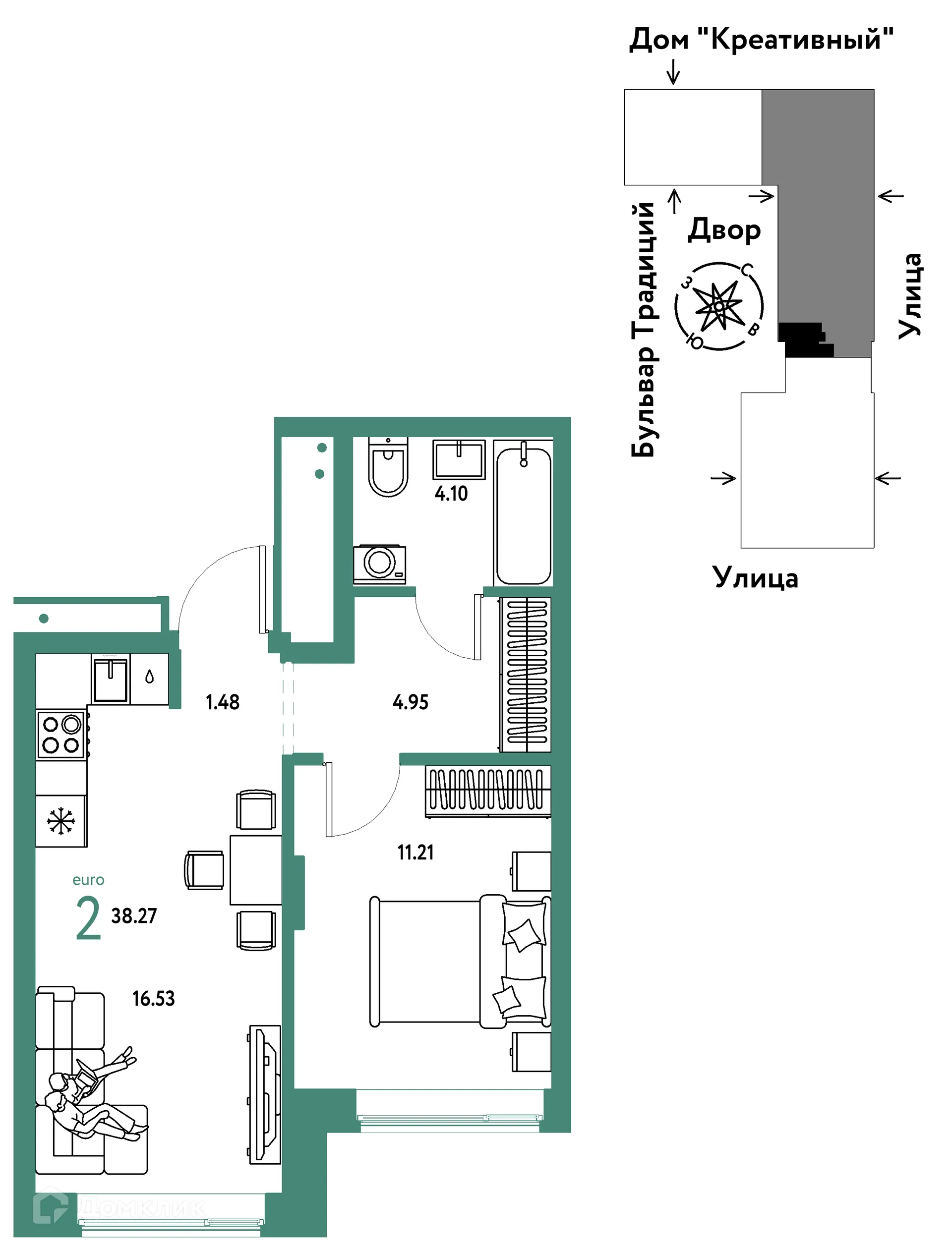 Фото квартиры в ЖК «Домашний»