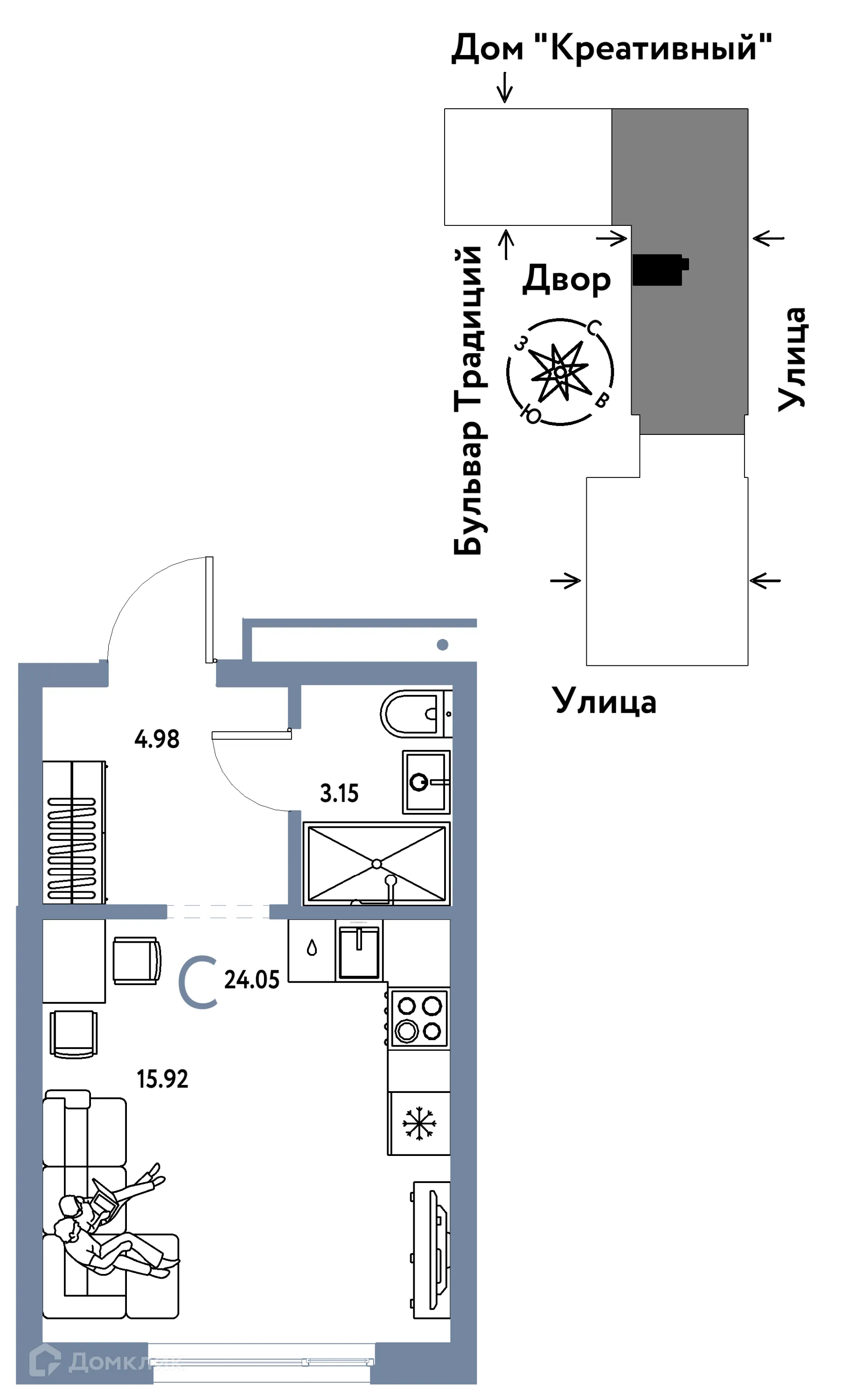 Фото квартиры в ЖК «Домашний»