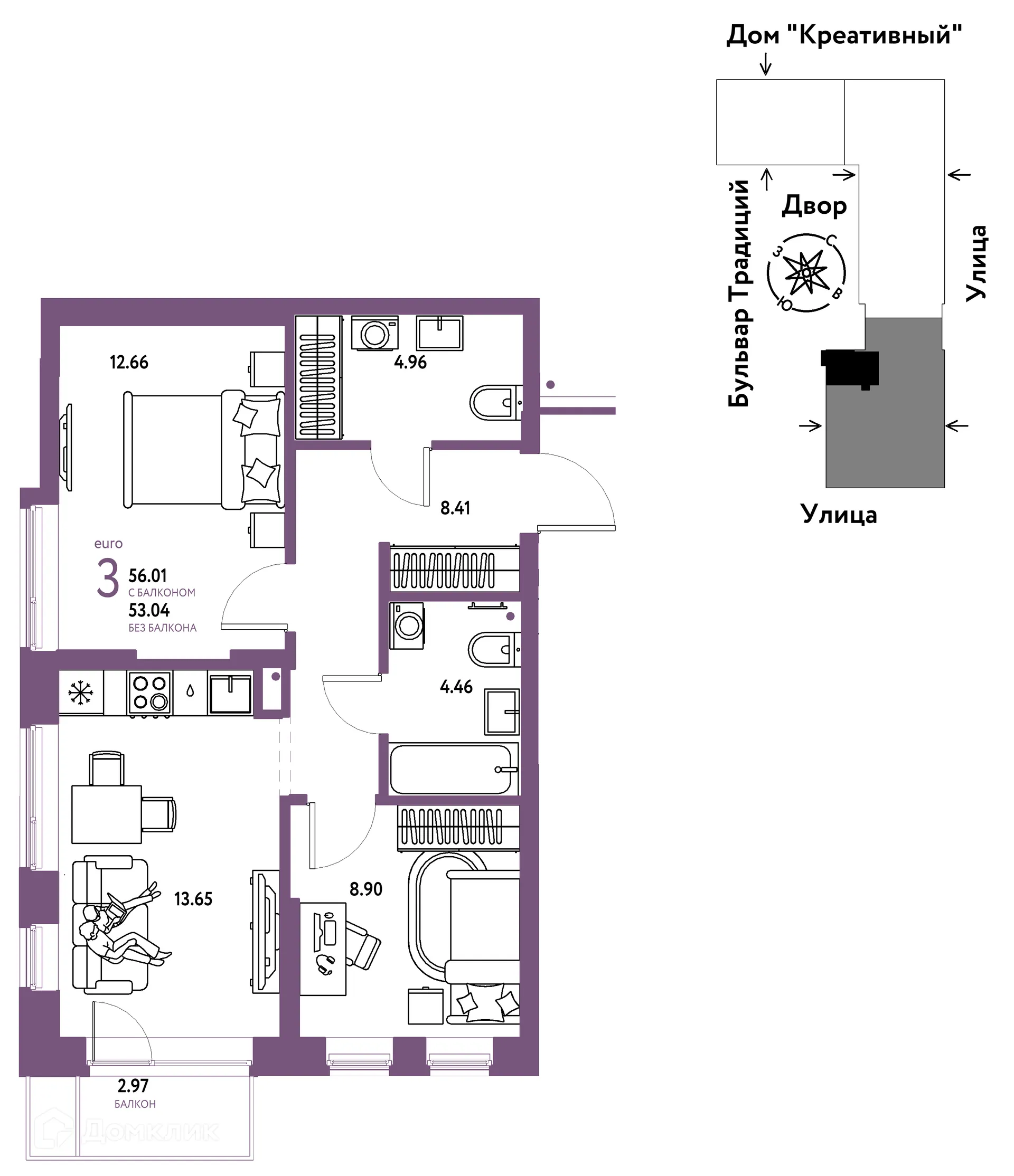 Фото квартиры в ЖК «Домашний»