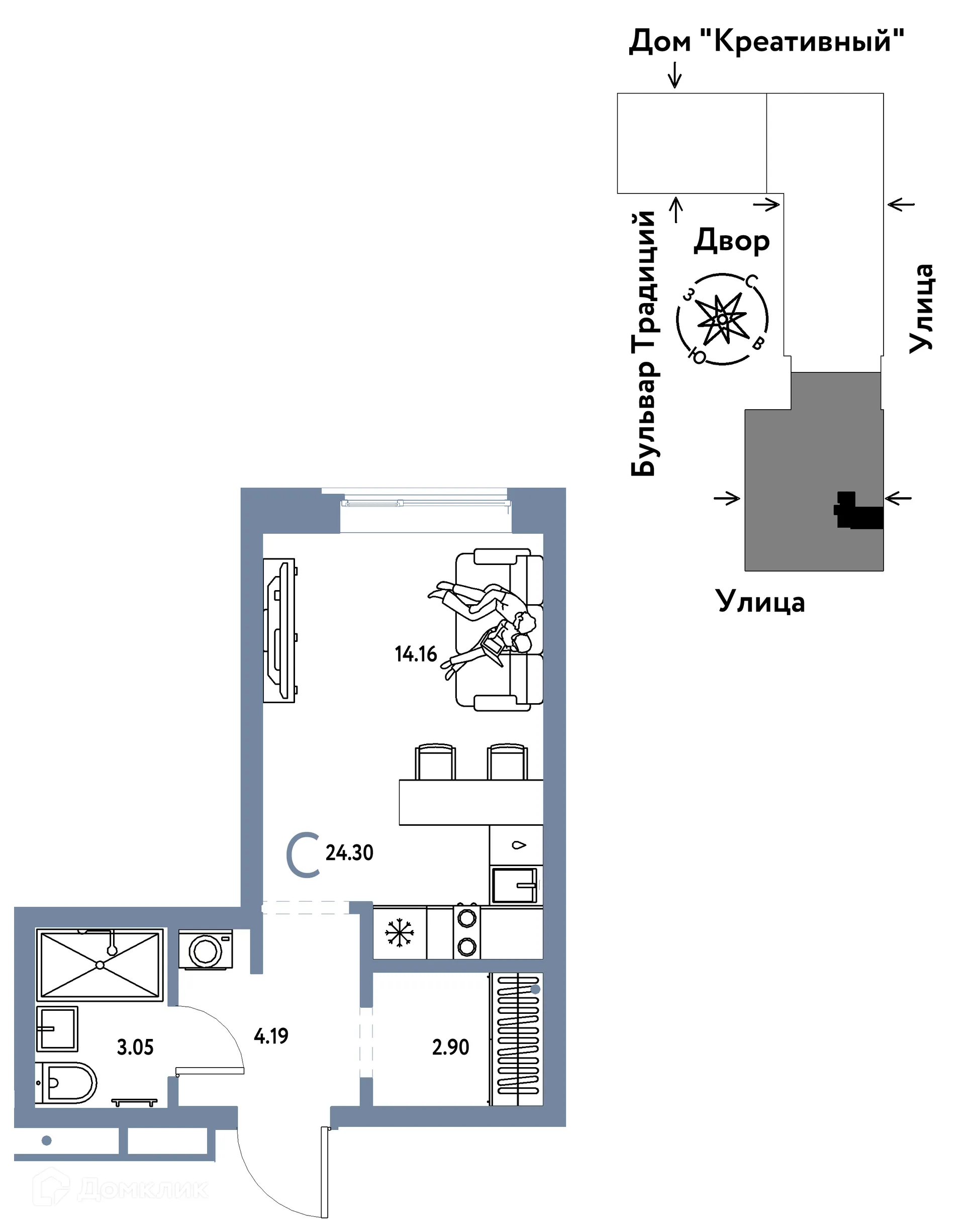 Фото квартиры в ЖК «Домашний»