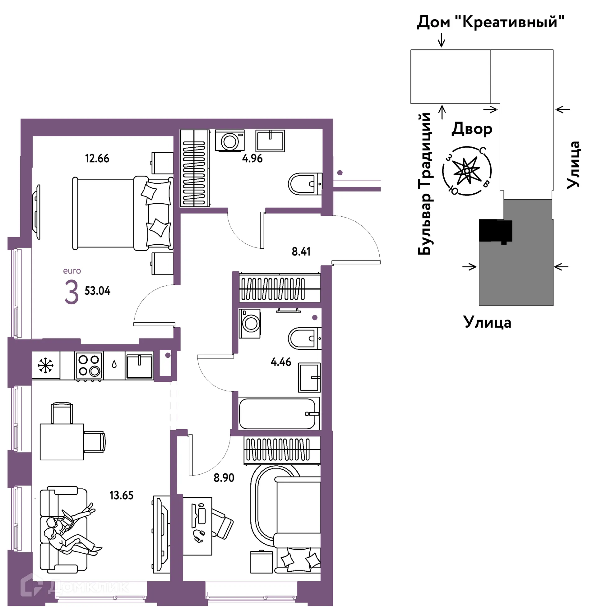 Фото квартиры в ЖК «Домашний»