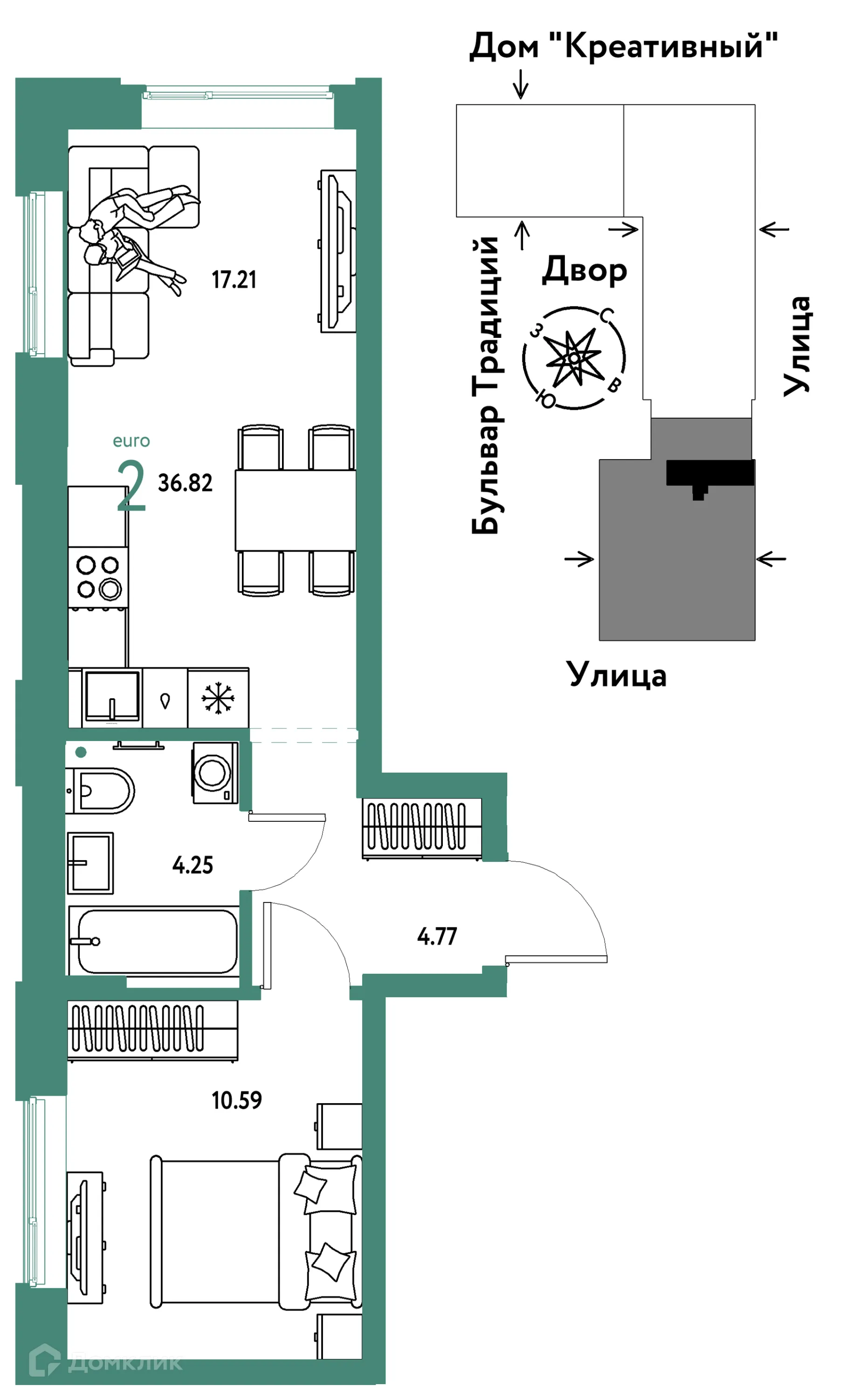 Фото квартиры в ЖК «Домашний»