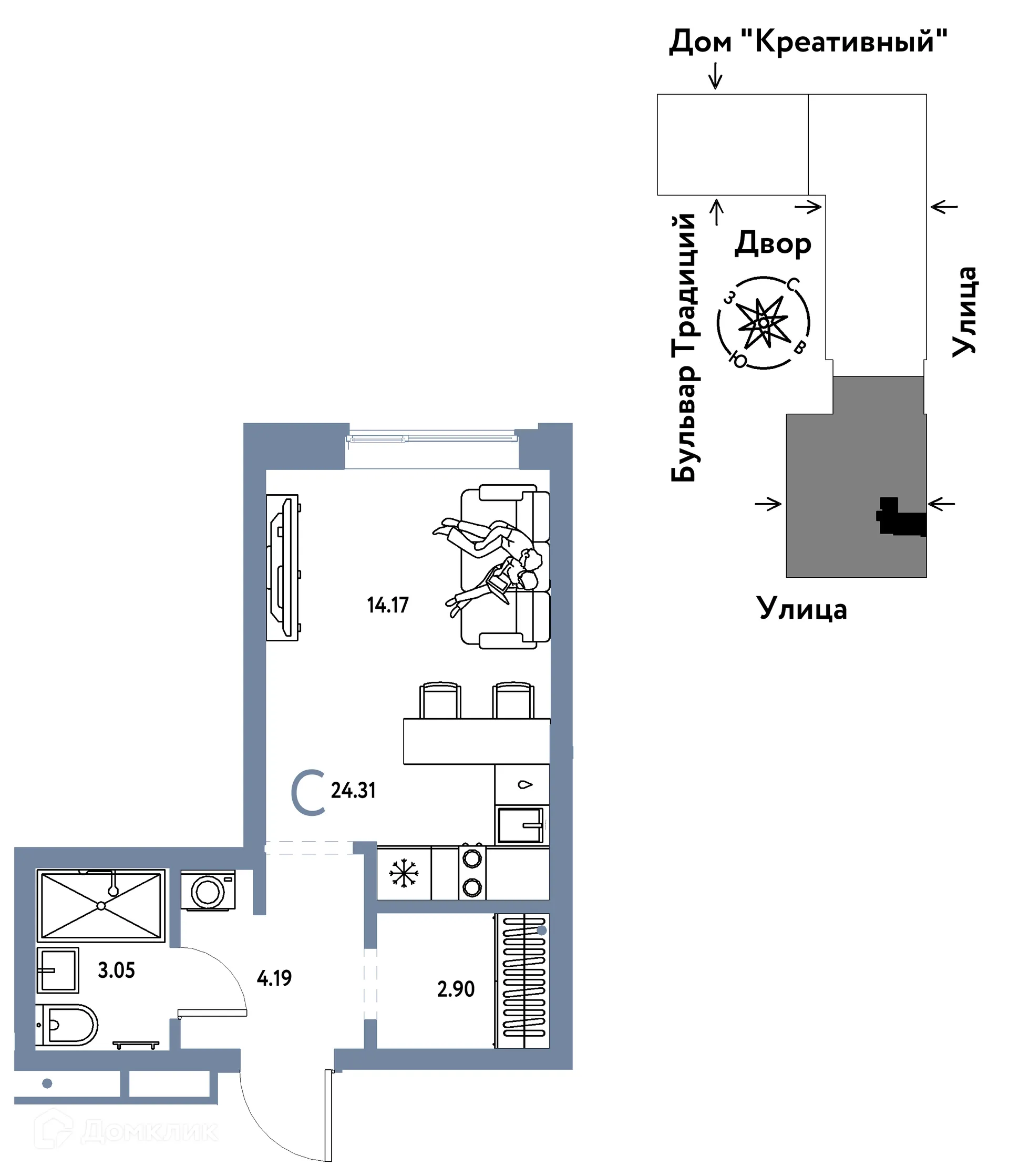 Фото квартиры в ЖК «Домашний»