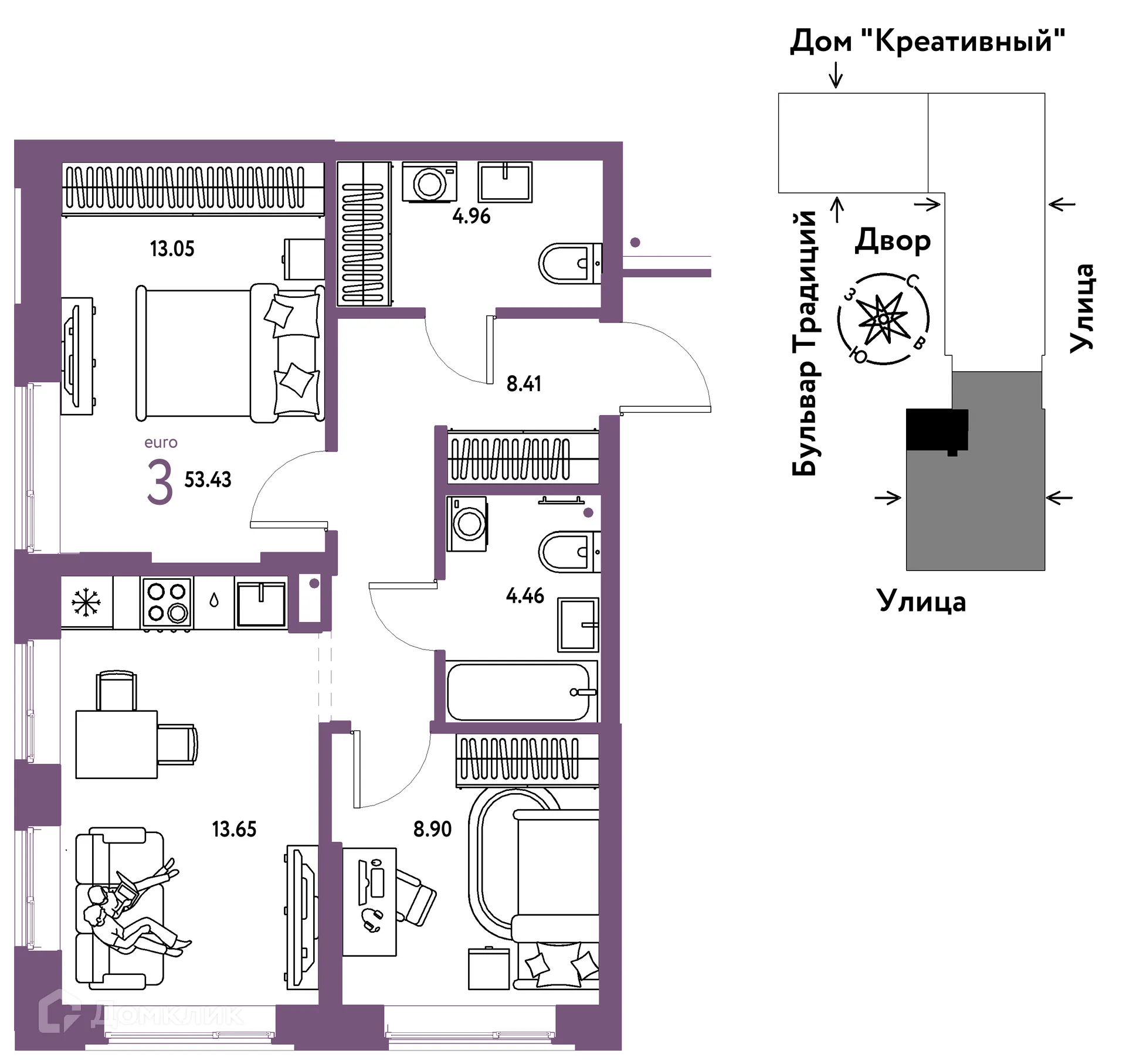 Фото квартиры в ЖК «Домашний»