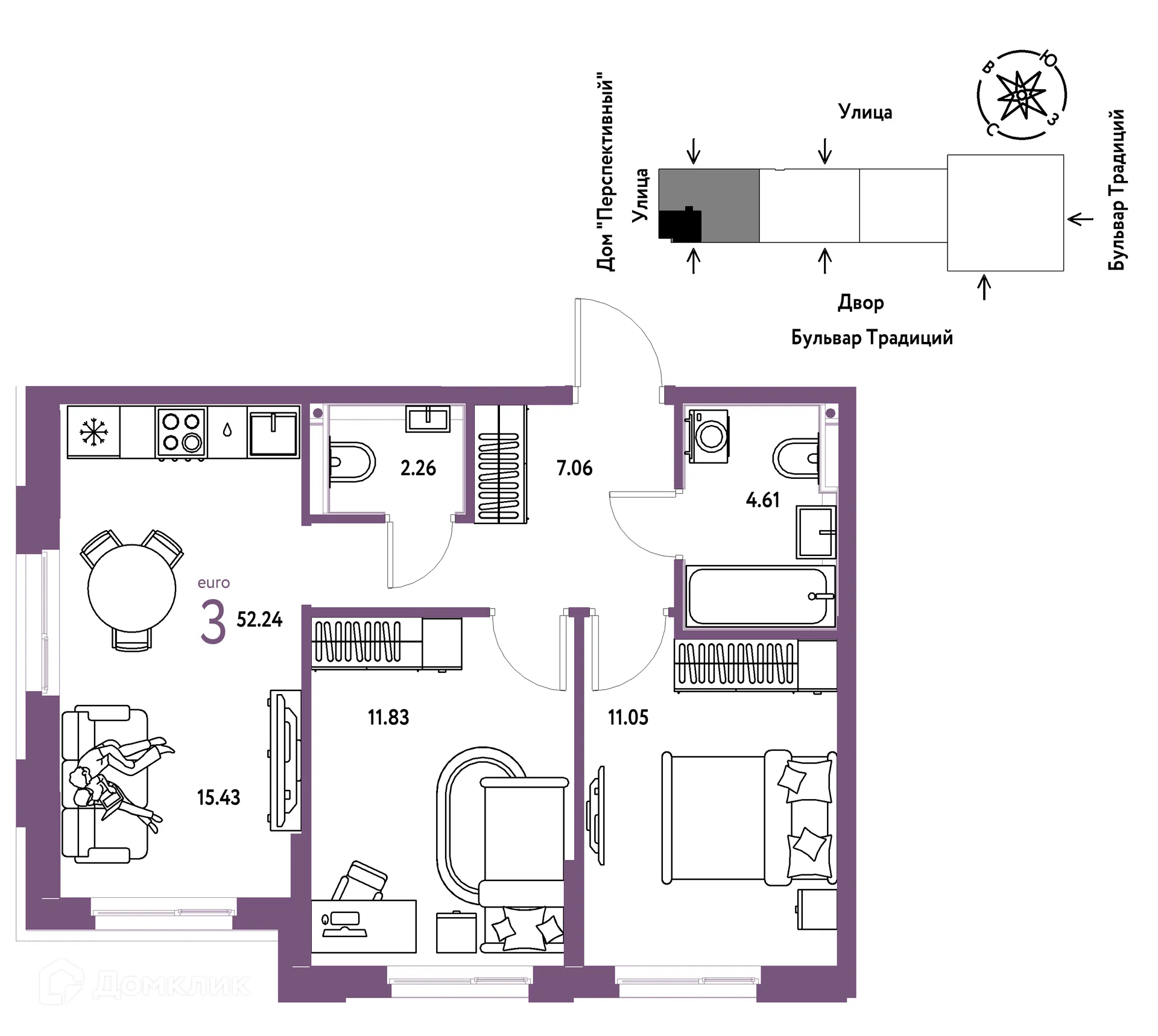 Фото квартиры в ЖК «Домашний»