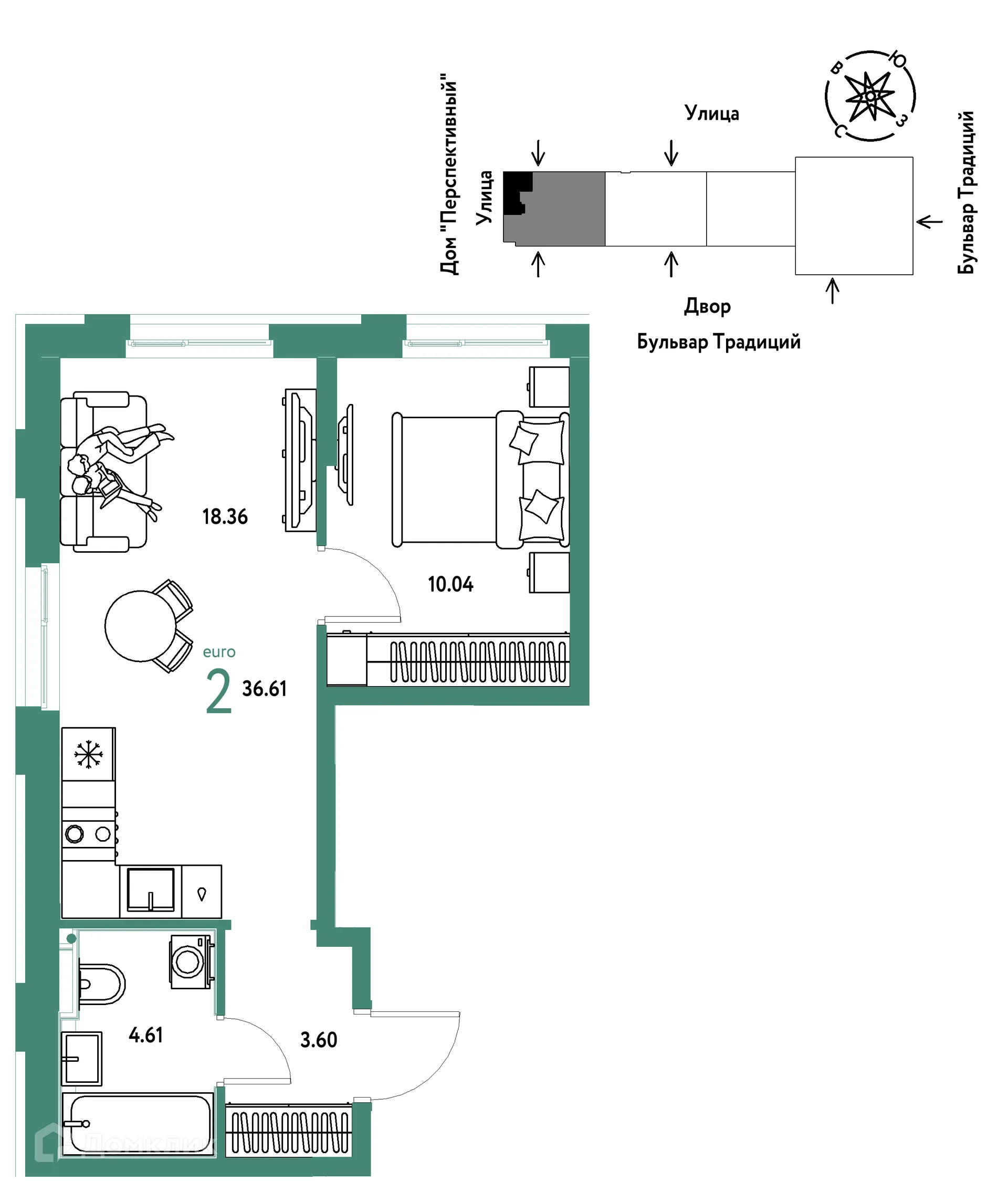 Фото квартиры в ЖК «Домашний»