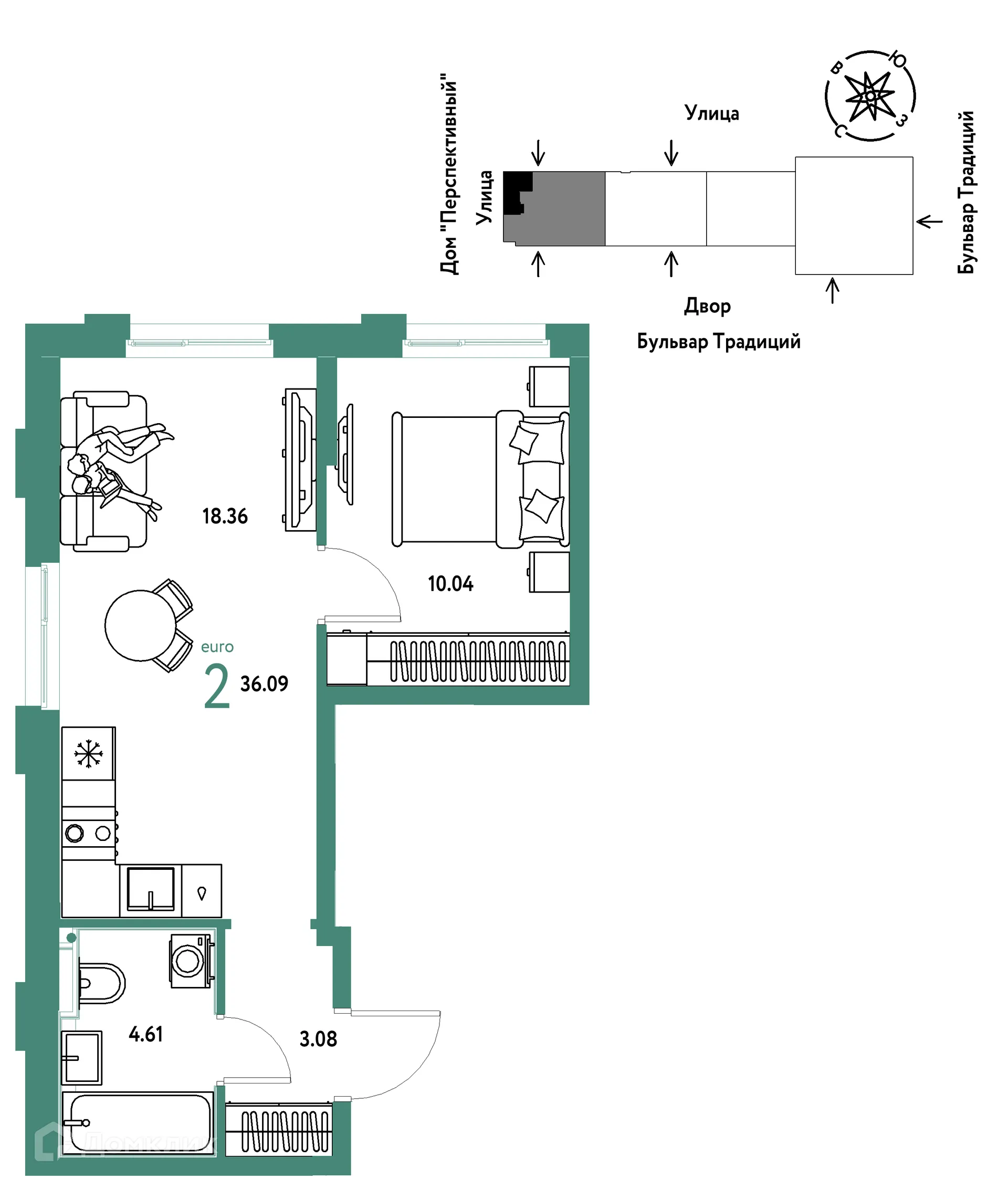 Фото квартиры в ЖК «Домашний»