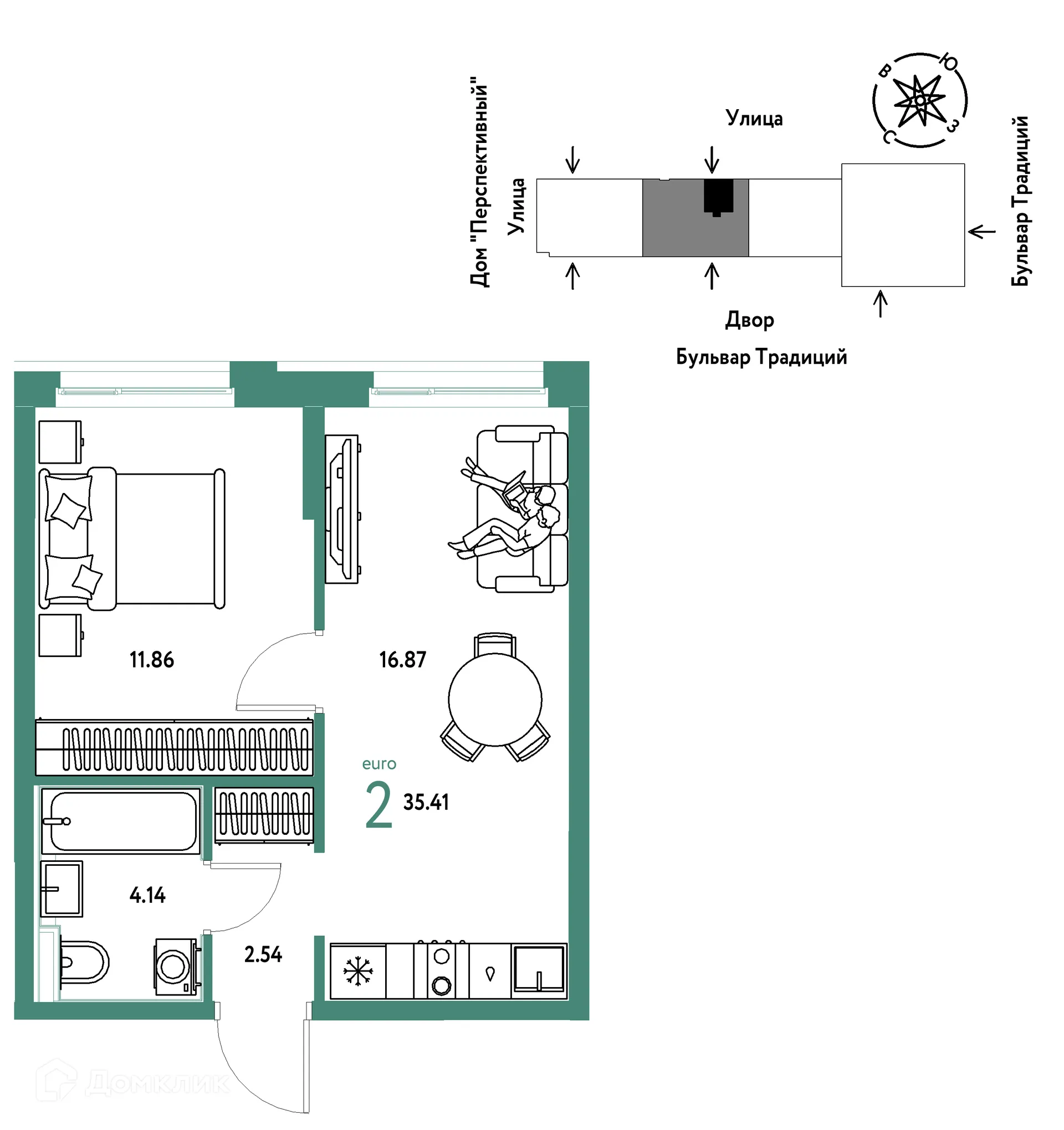 Фото квартиры в ЖК «Домашний»