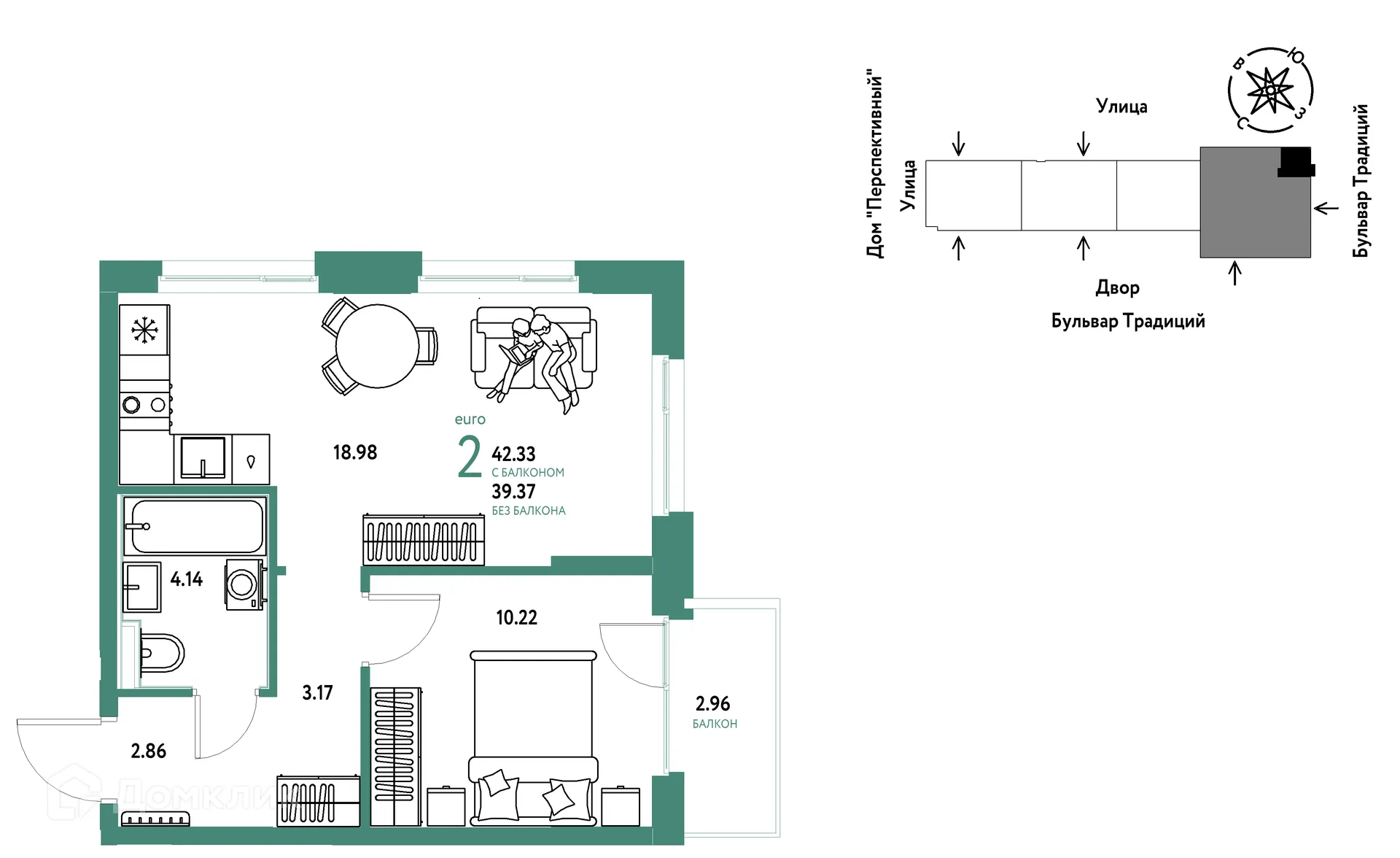 Фото квартиры в ЖК «Домашний»