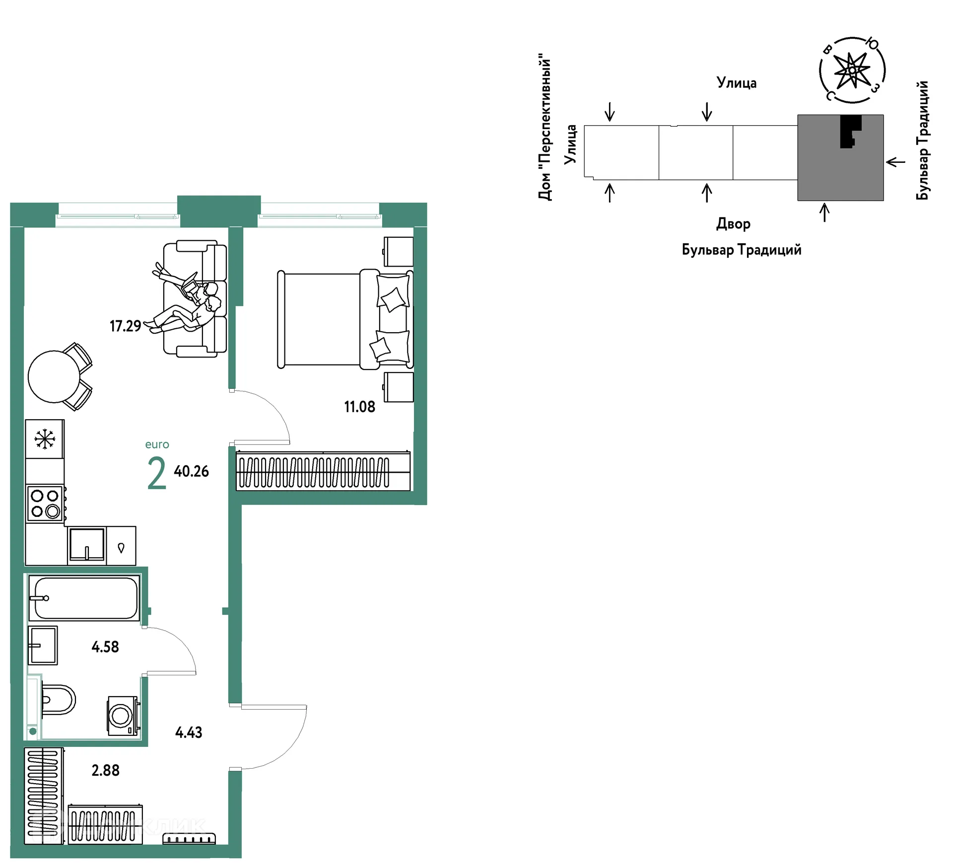Фото квартиры в ЖК «Домашний»