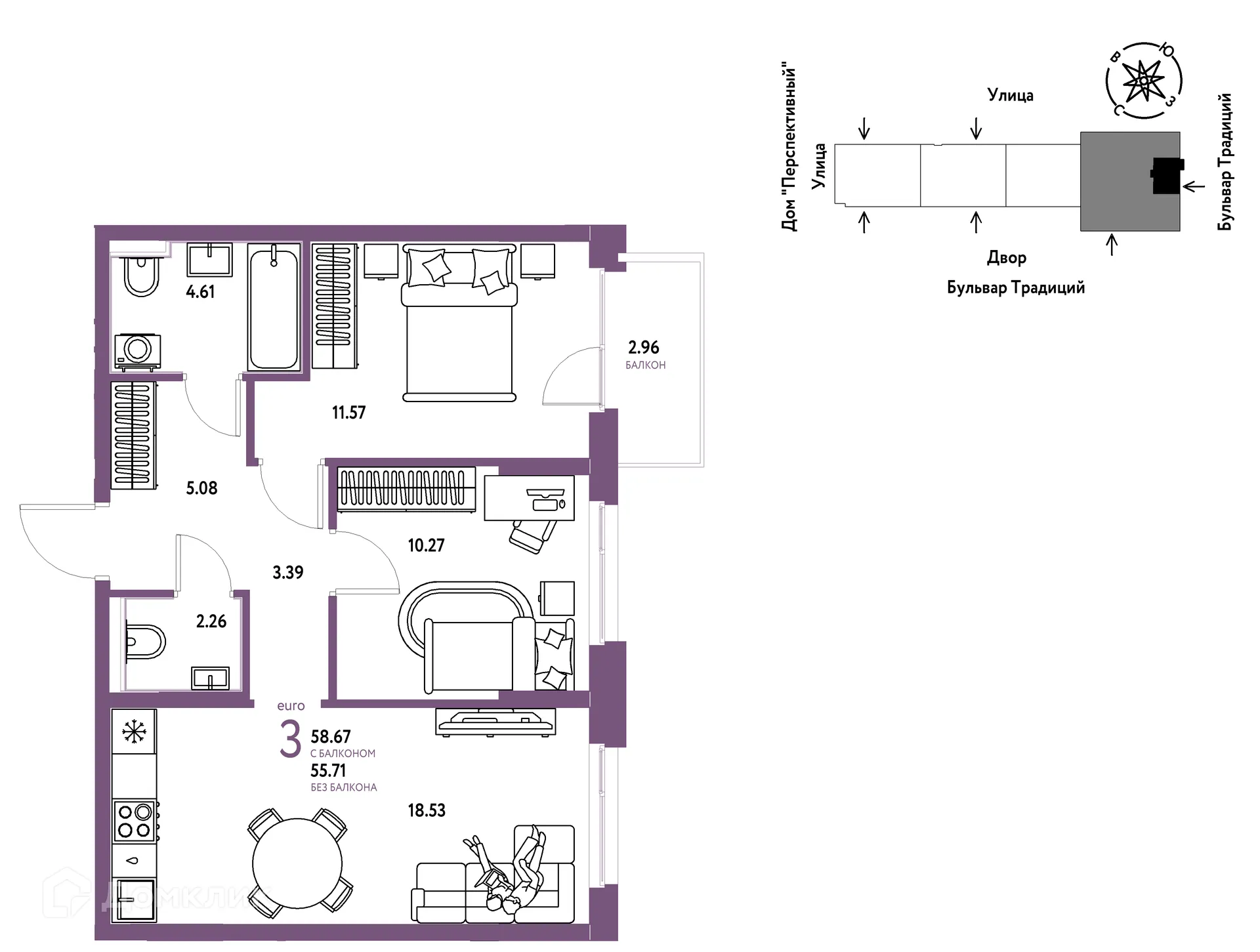 Фото квартиры в ЖК «Домашний»