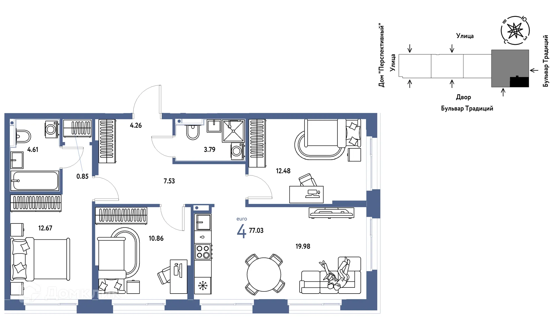 Фото квартиры в ЖК «Домашний»