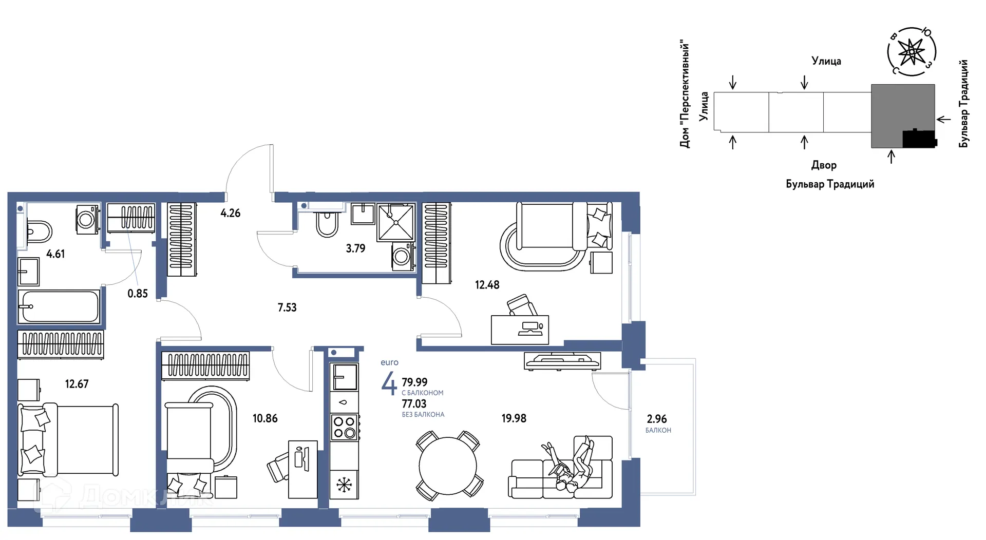 Фото квартиры в ЖК «Домашний»