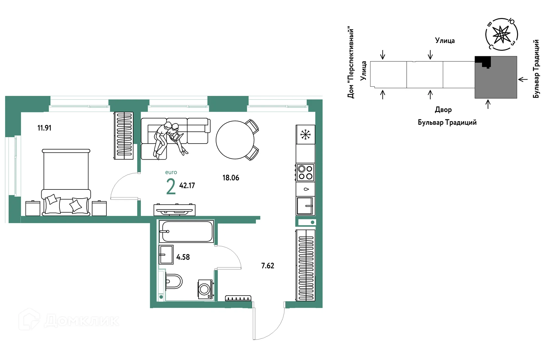 Фото квартиры в ЖК «Домашний»