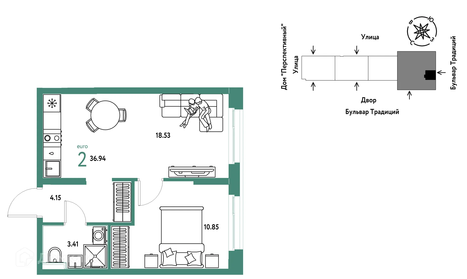 Фото квартиры в ЖК «Домашний»