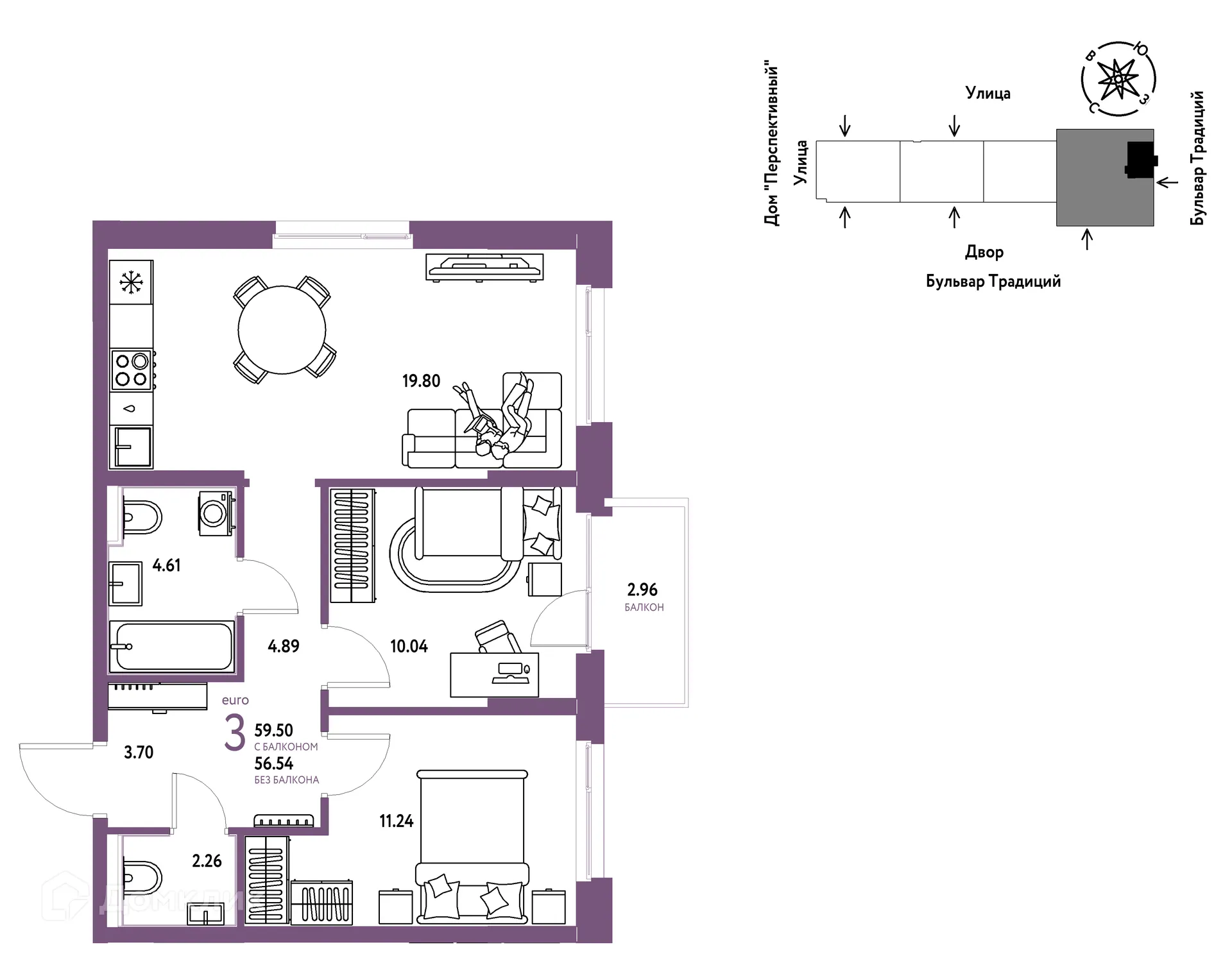 Фото квартиры в ЖК «Домашний»