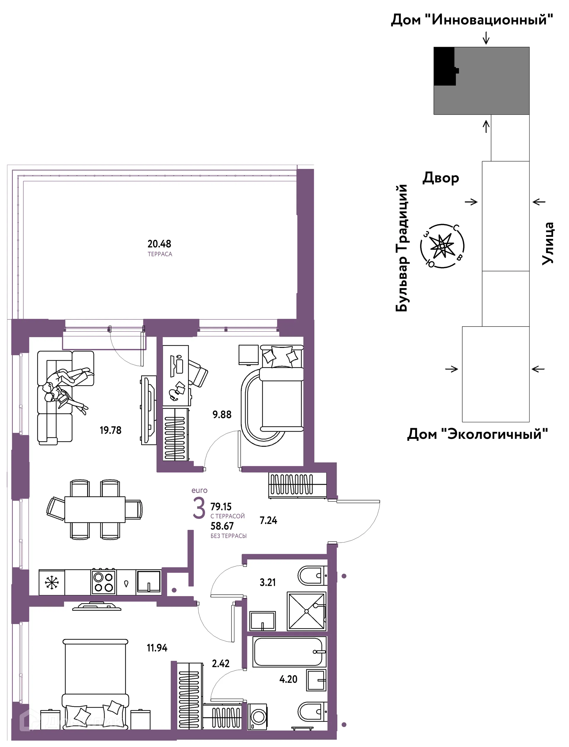 Фото квартиры в ЖК «Домашний»
