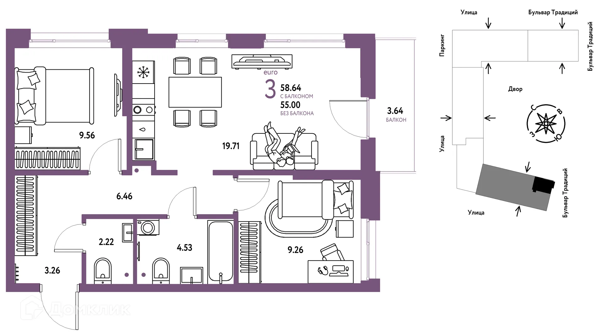 Фото квартиры в ЖК «Домашний»
