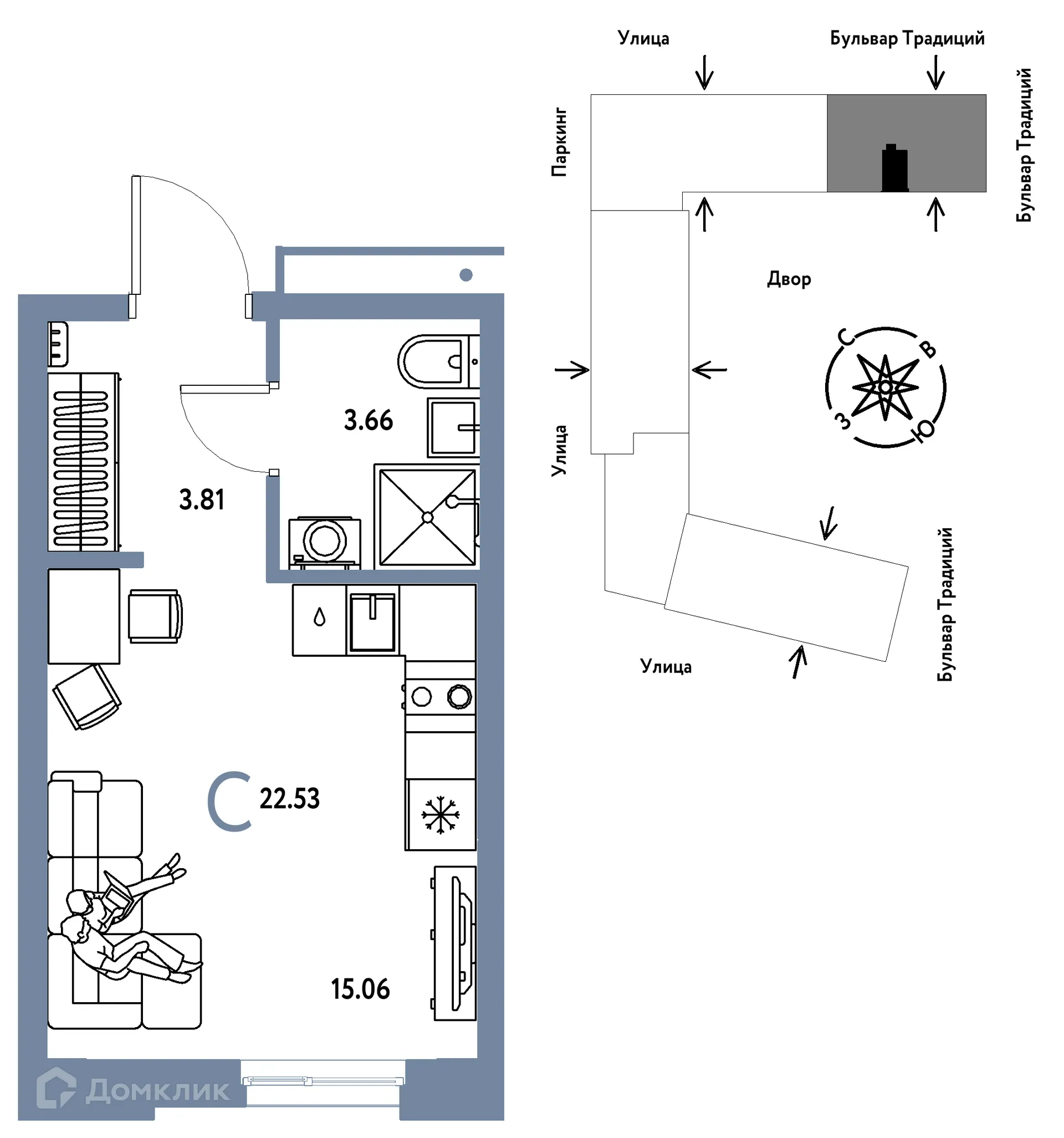 Фото квартиры в ЖК «Домашний»