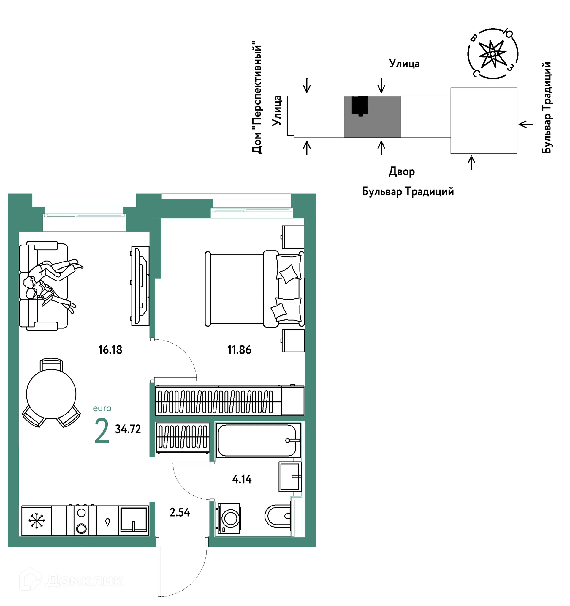 Фото квартиры в ЖК «Домашний»