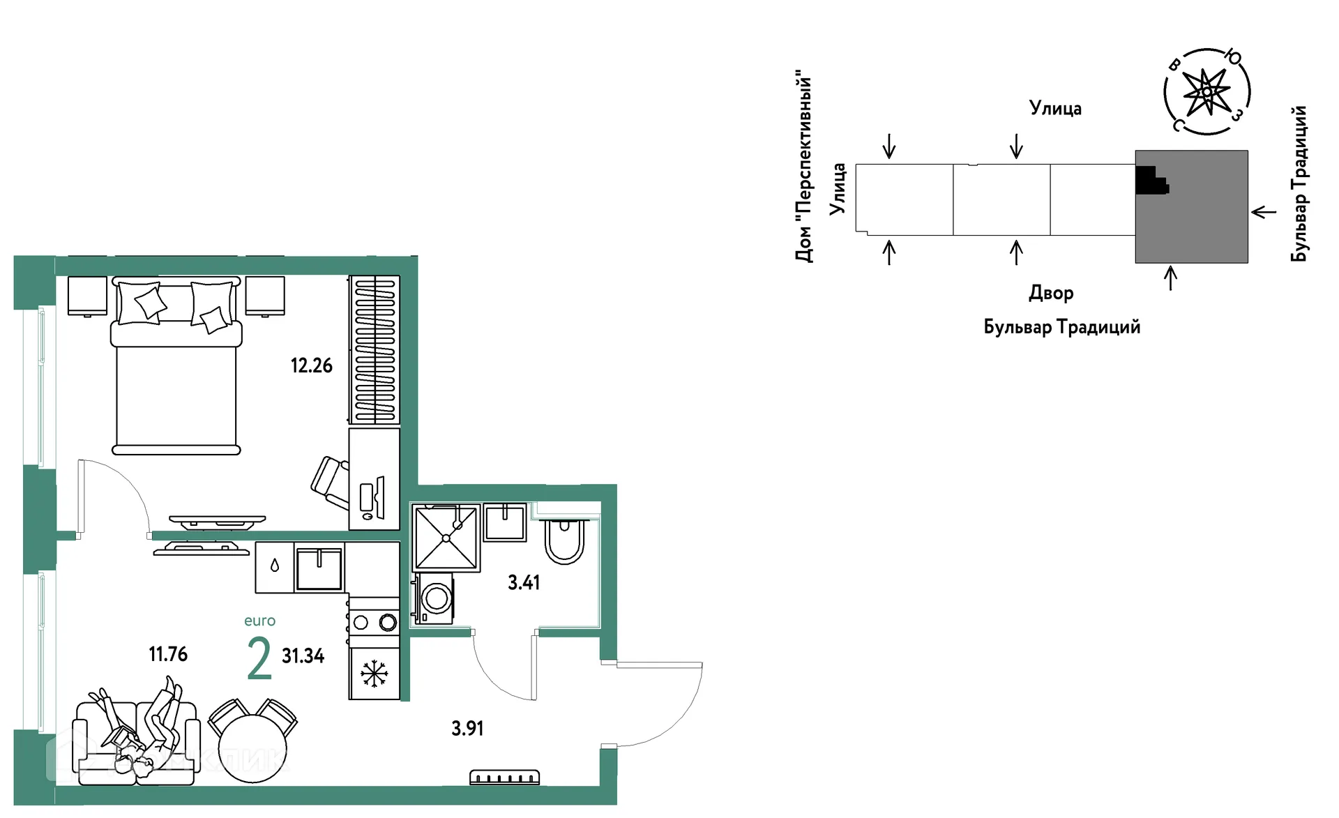 Фото квартиры в ЖК «Домашний»