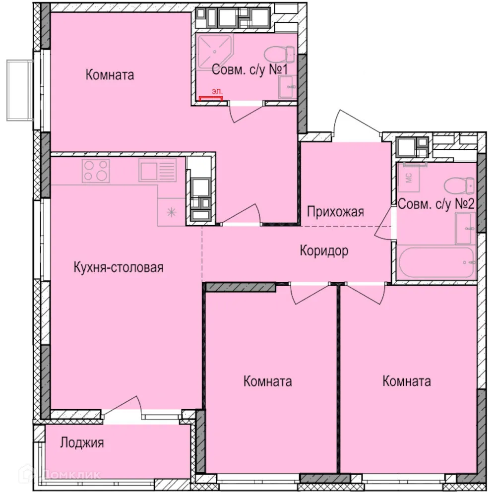 Фото квартиры в ЖК Норвежский Лес