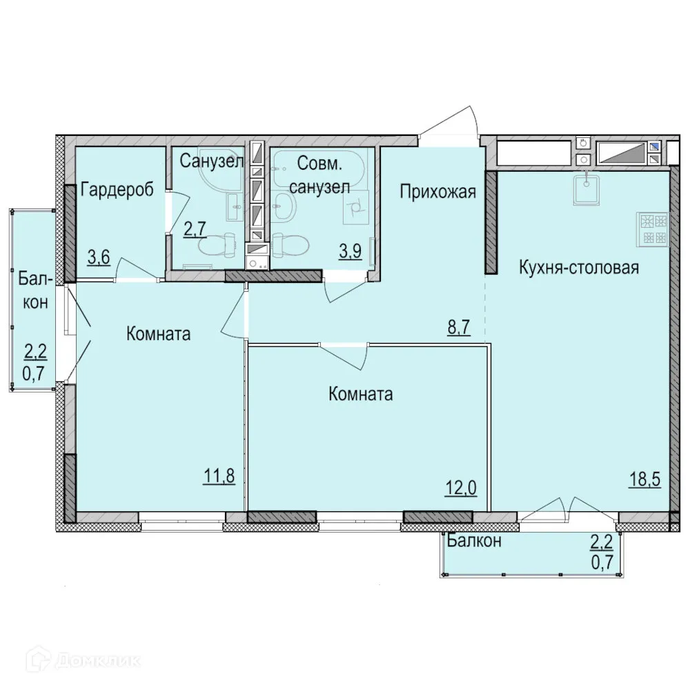 Фото квартиры в ЖК Утро на Репина