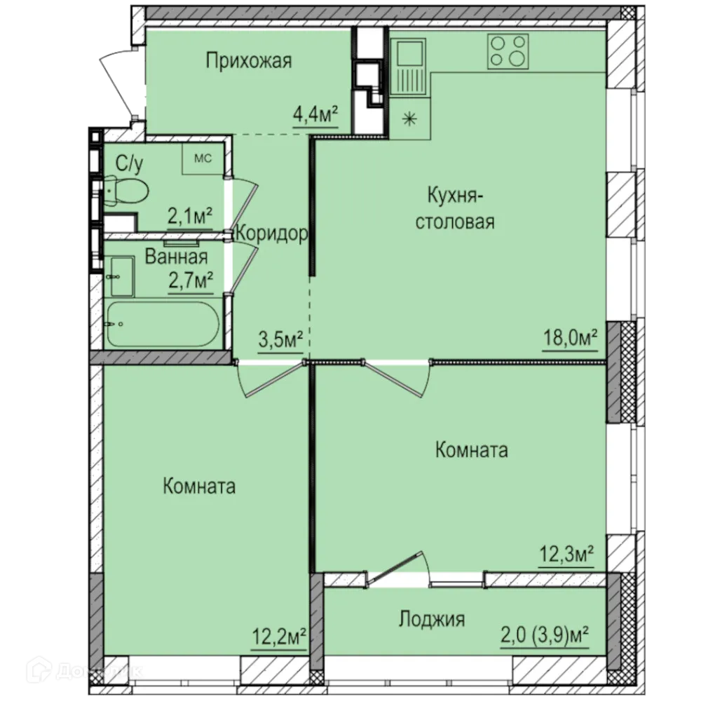 Фото квартиры в ЖК Покровский