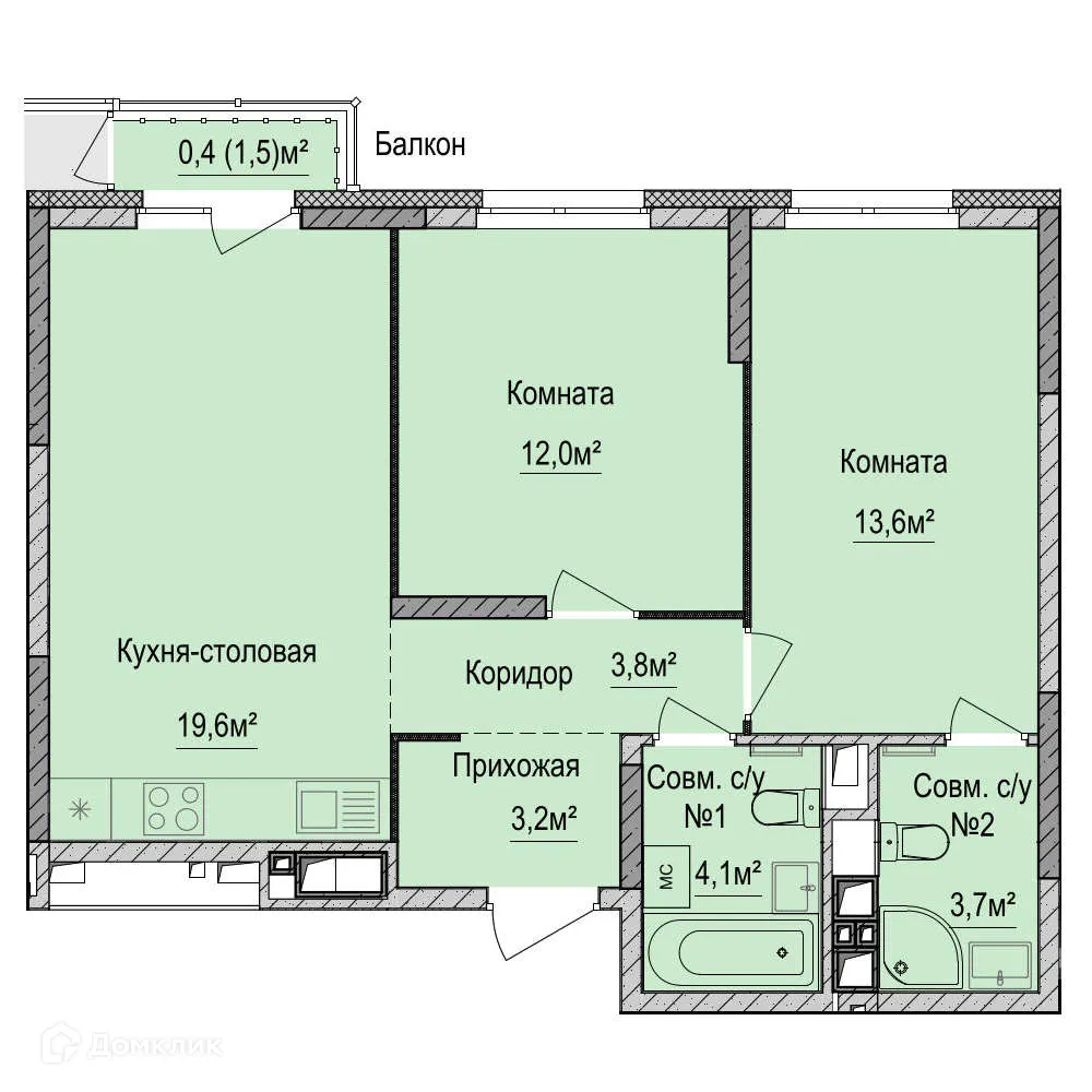 Фото квартиры в ЖК Финский квартал