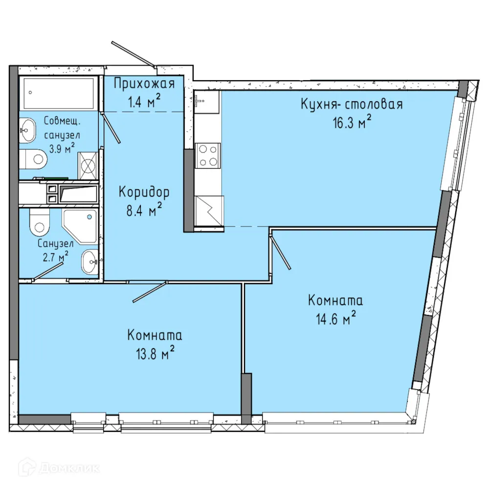 Фото квартиры в ЖК Скандинавия