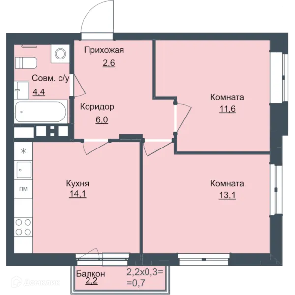 Квартира в ЖК Истории
