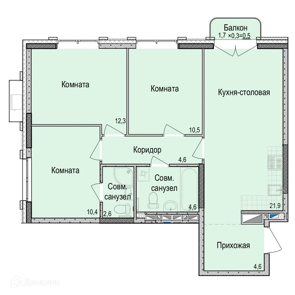 Фото квартиры в ЖК Невский